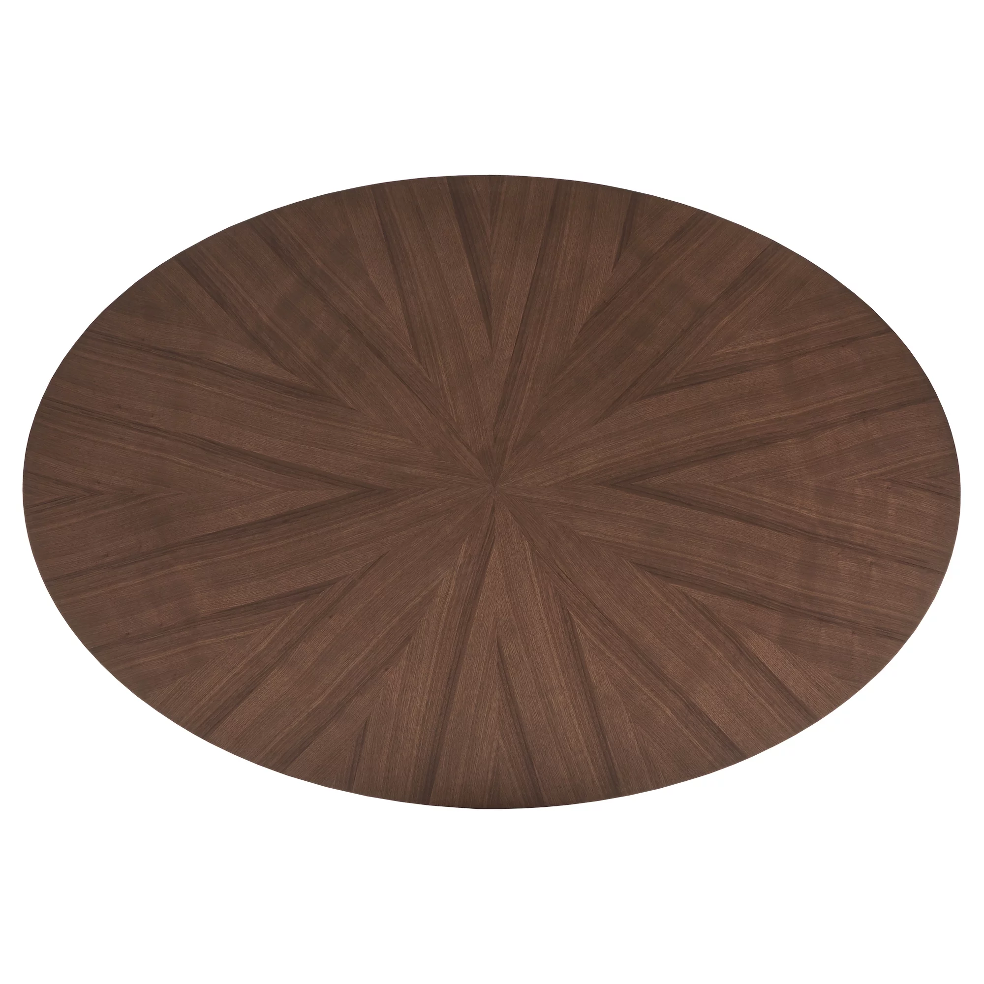 Weston Home Shaynah Walnut Finish Oval Dining Table