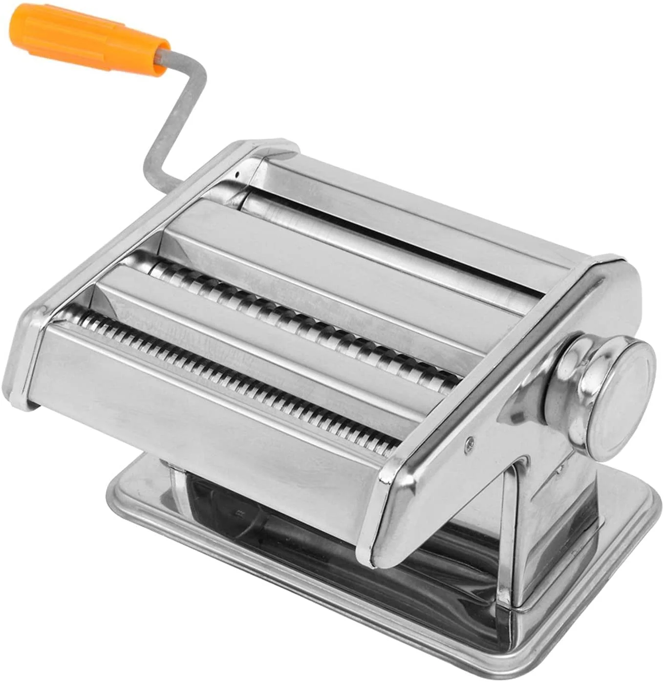 Mother's Day Hand Cranking Roller Pasta Maker,Adjustable Thickness Settings Noodles Maker with Washable Stainless Steel Rollers and Cutter,Perfect for Spaghetti, Fettuccini, Lasagna, or Dumpling Skins
