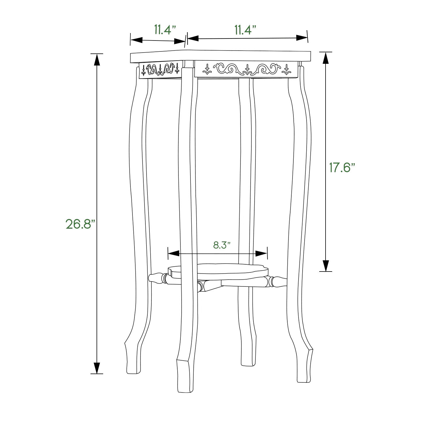 MoNiBloom Bamboo 2 Tiers Plant Stand, Brown, for Garden - Antique Carving Flower Display Rack