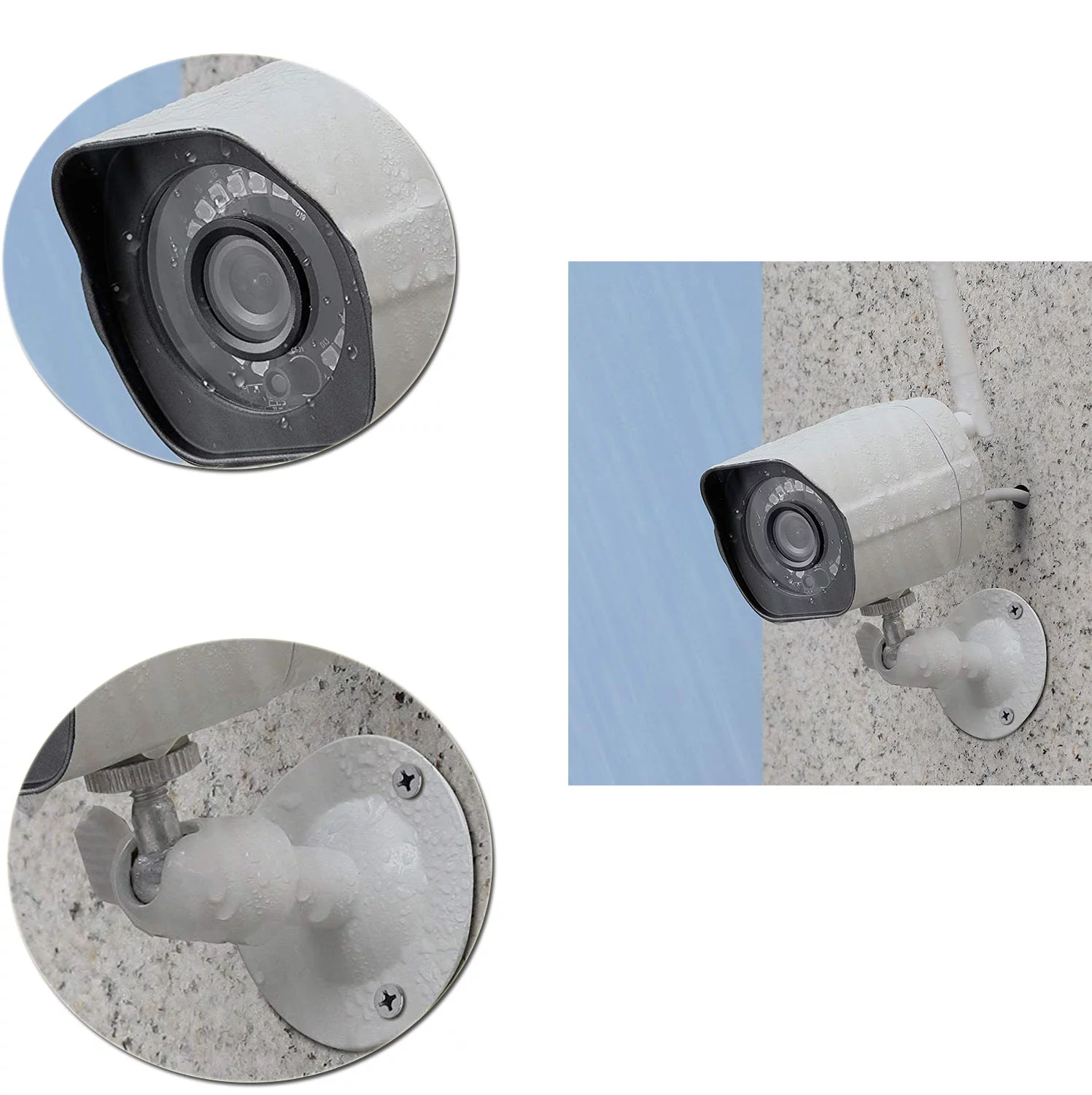 1080p Full HD Outdoor Wireless Security Camera System, 4 Pack Smart Home Indoor Outdoor WiFi IP Cameras with Night Vision