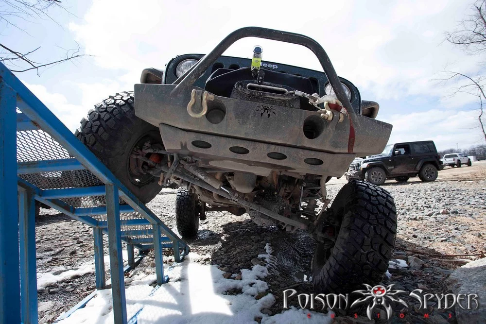 Poison Spyder JK Brawler MID Front Skid in Bare Steel (Bare) - 17-63-030 Fits select: 2015-2018 JEEP WRANGLER UNLIMITED, 2012-2014 JEEP WRANGLER