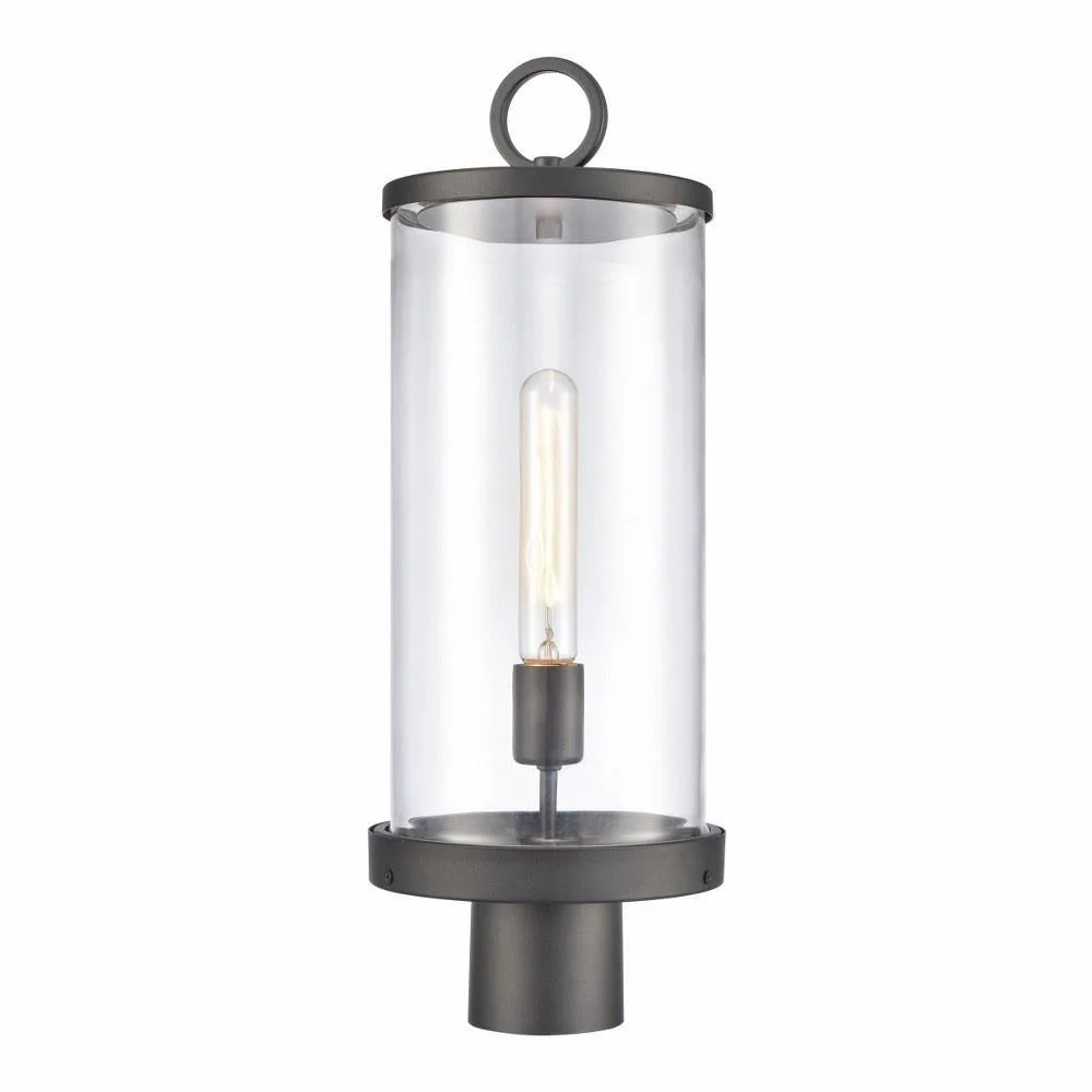1 Light Outdoor Post Light in Farmhouse Style-20.75 inches Tall and 7.5 inches Wide Bailey Street Home 2499-Bel-4965802