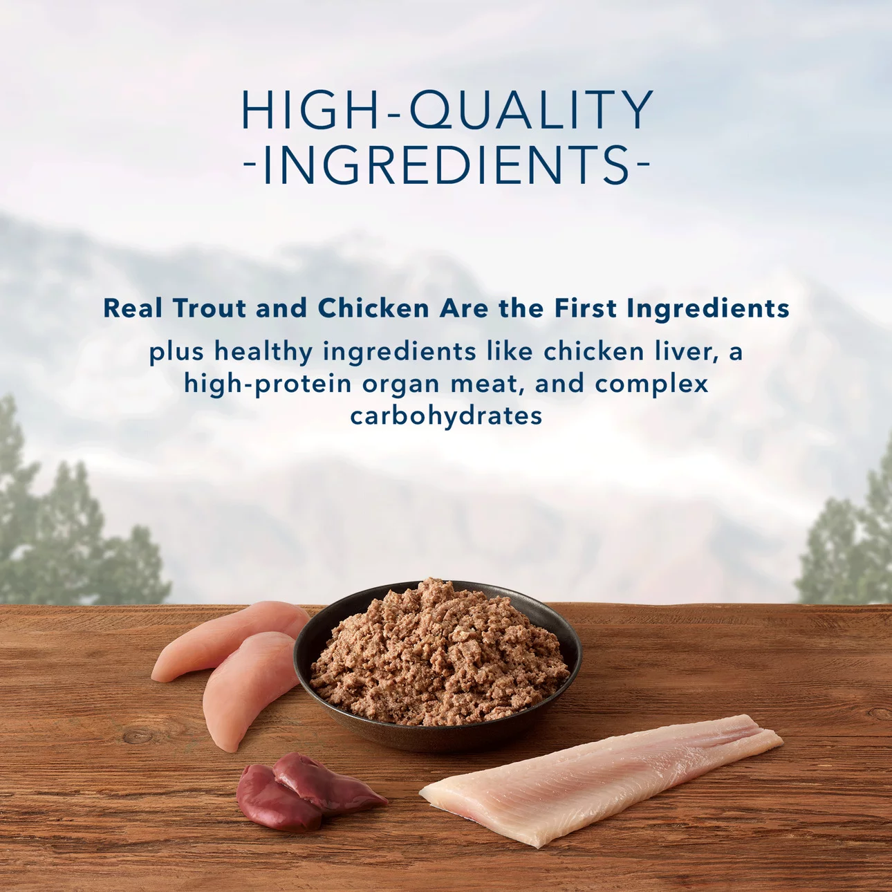 Blue Buffalo Wilderness High Protein Trout and Chicken Wet Dog Food for Adult Dogs, Grain-Free, 12.5 oz. Can