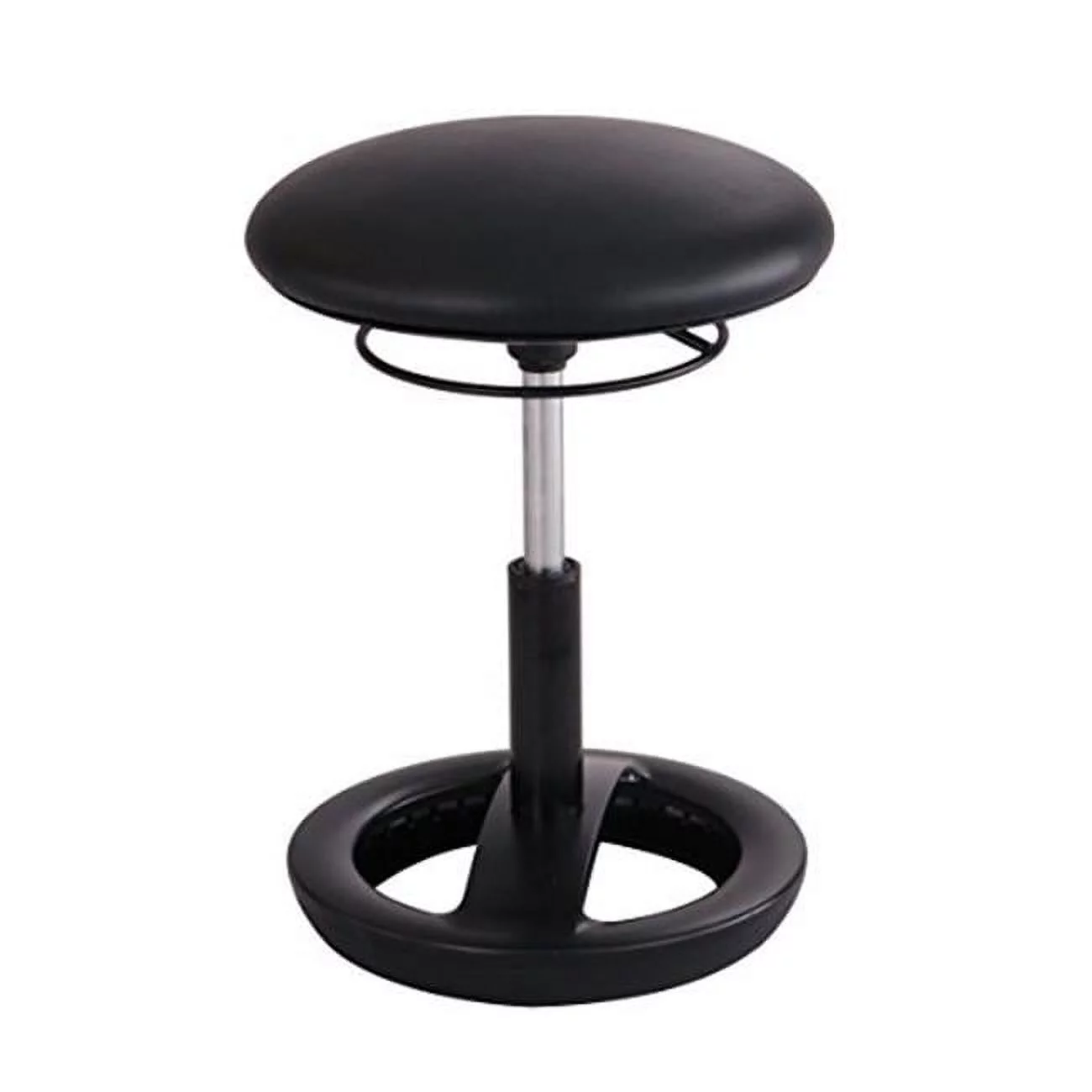 Safco Products SAF Ergonomic Chair, Vinyl Black - 10.25 x 16 x 16.25 in.