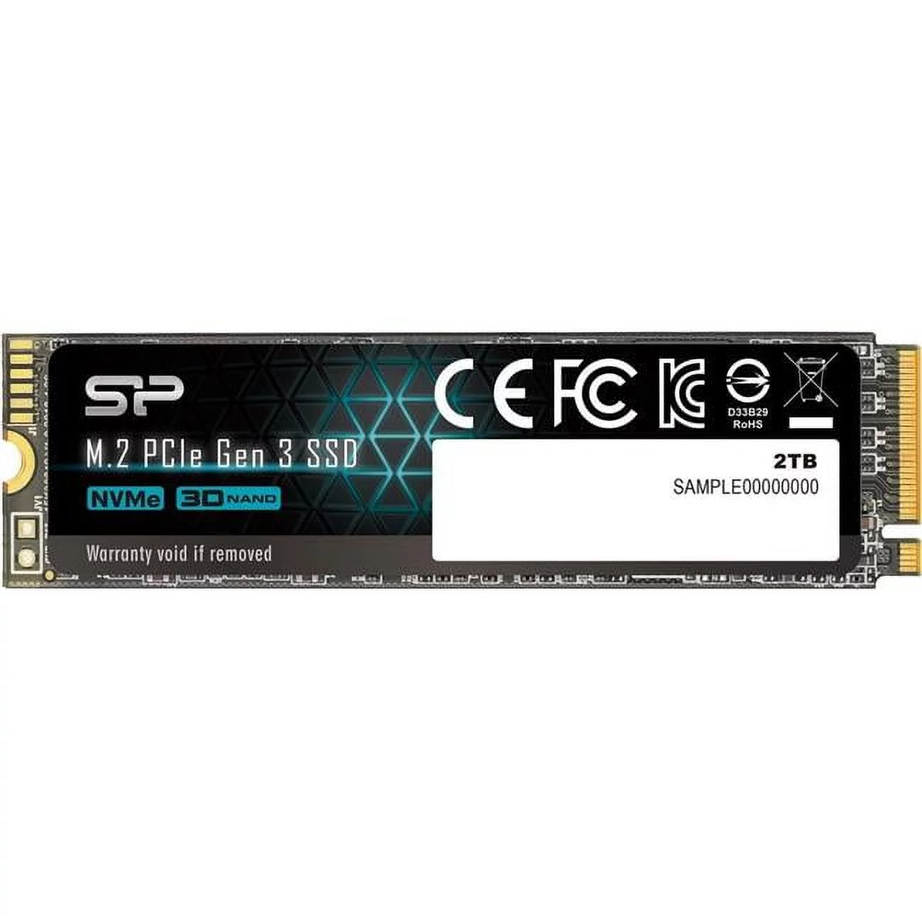 SILICON POWER A60 - SSD - 2 TB - internal - M.2 2280 - PCIe 3.0 x4 (NVMe)