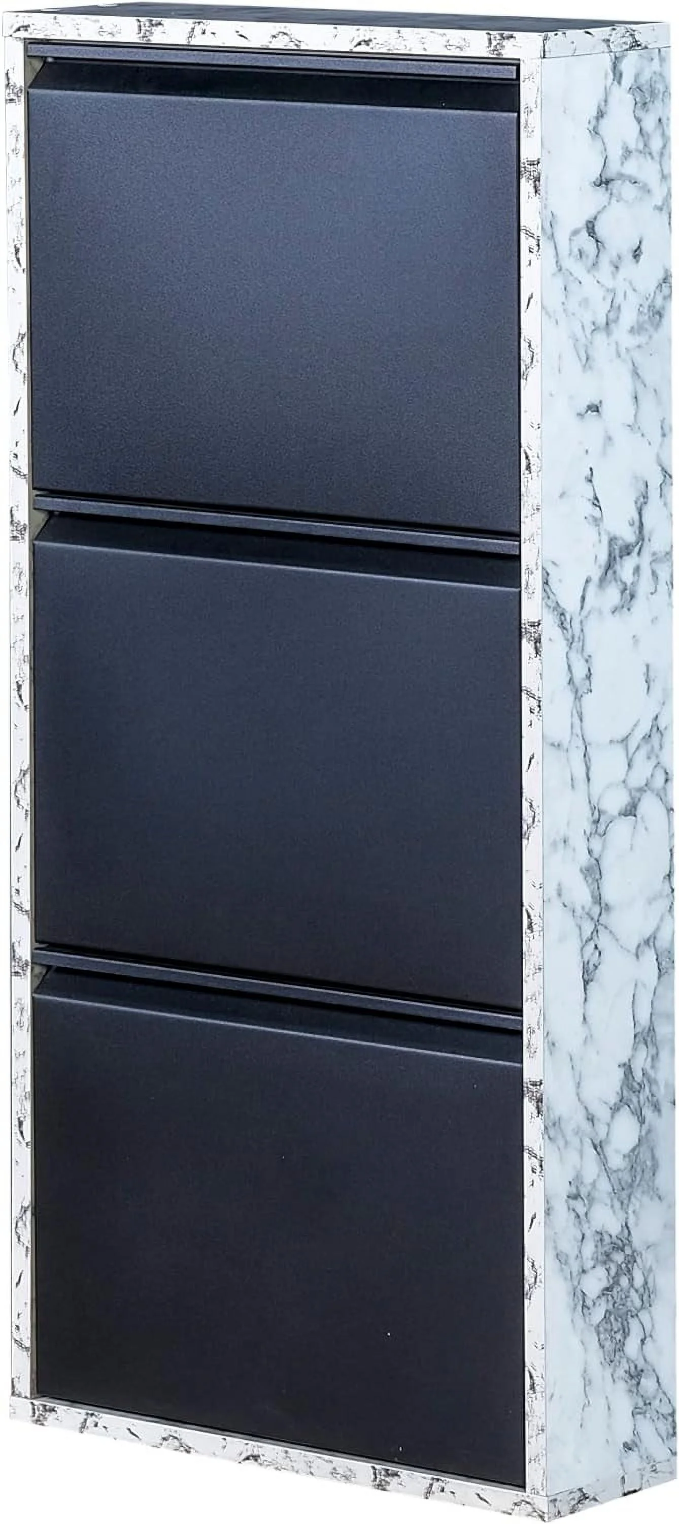 Shoe Storage Cabiet - Wood & Metal 3 Drawer 20