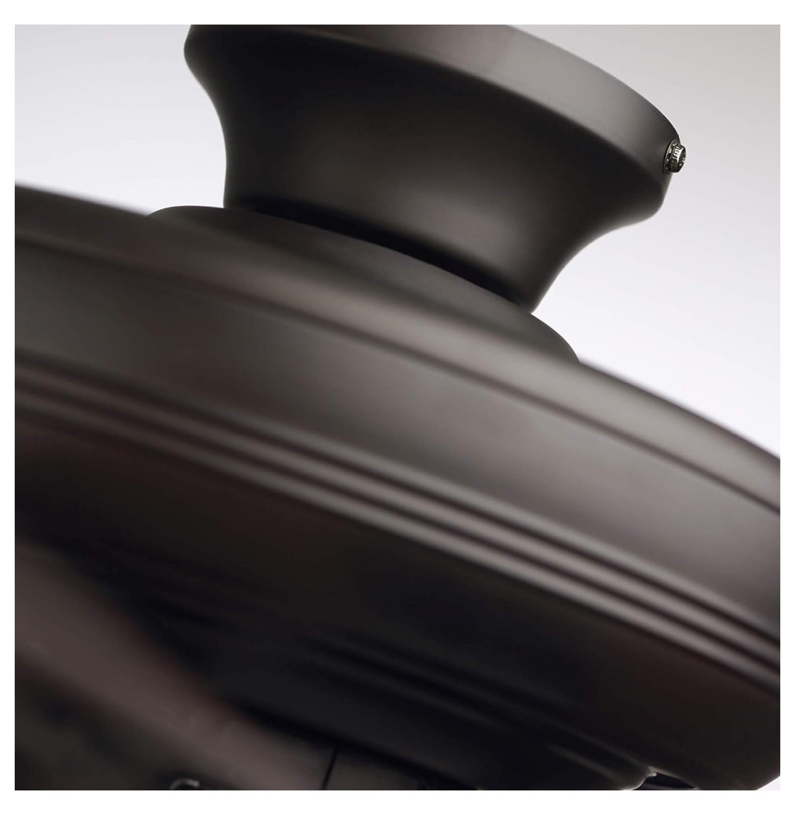 LED Ceiling Fan with Light Kit | 52 Inch Fixture with 5 Blades, Removable Glass Shade, and Pull Chain | Low Profile Hugger with Dual Mount Design and Downrod, Oil Rubbed Bronze