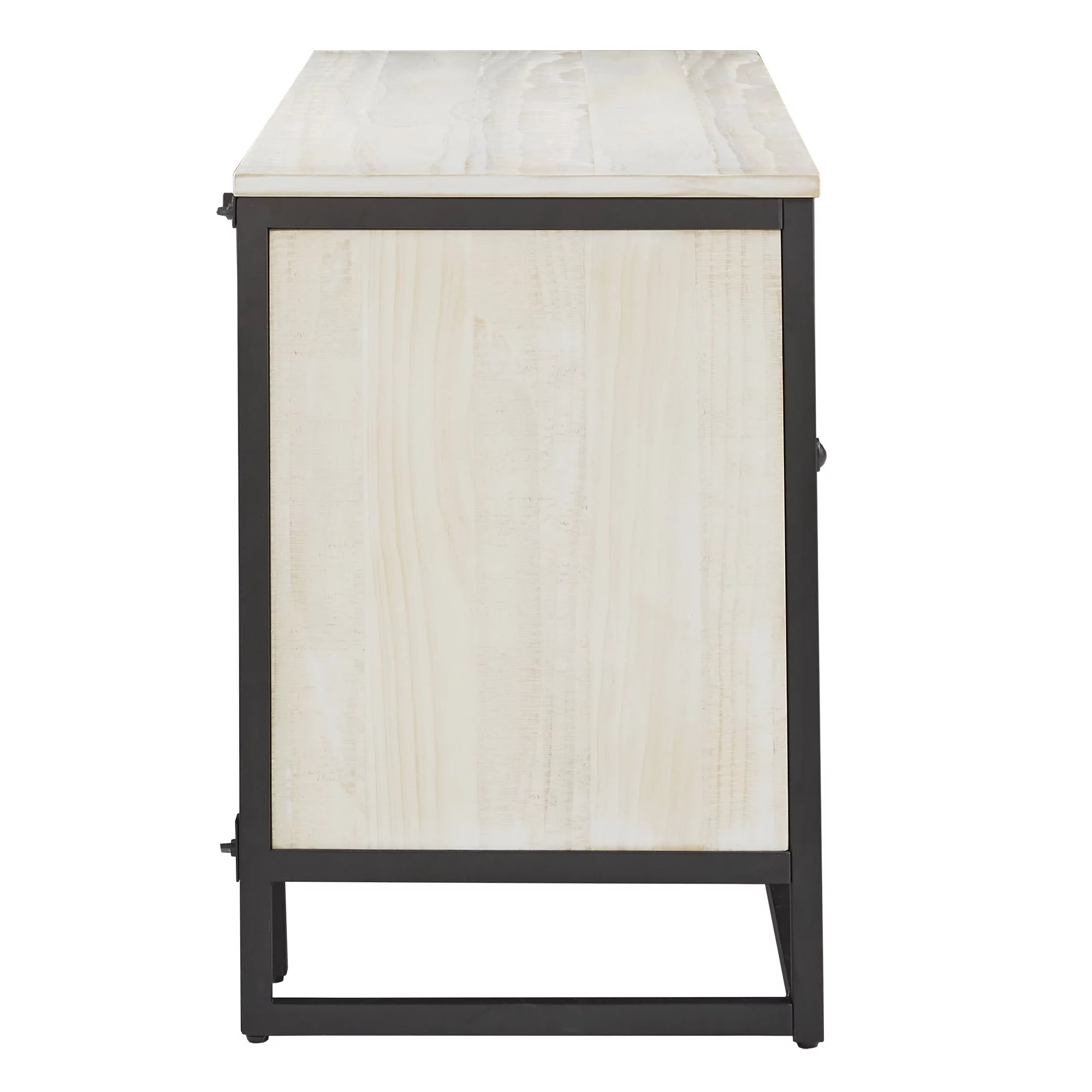 Weston Home Lee Industrial Wood and Metal TV Stand for TVs up to 65