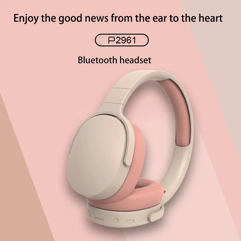 Bluetooth Headset V5.1 On Ear Wireless Headphones Noise Cancelling Microphone