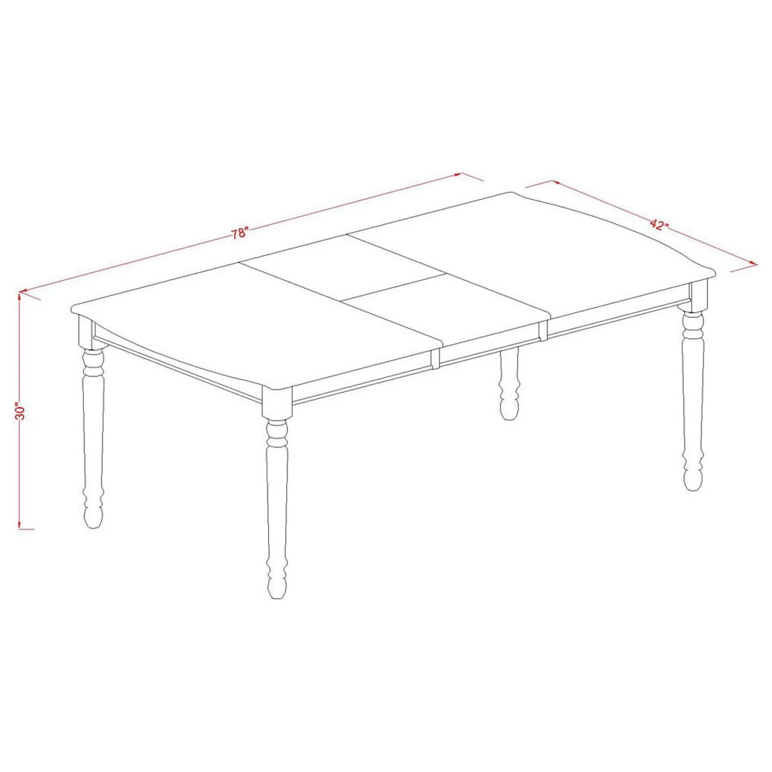 HomeStock Lakefront Luxury 9Pc Rectangle 60/78