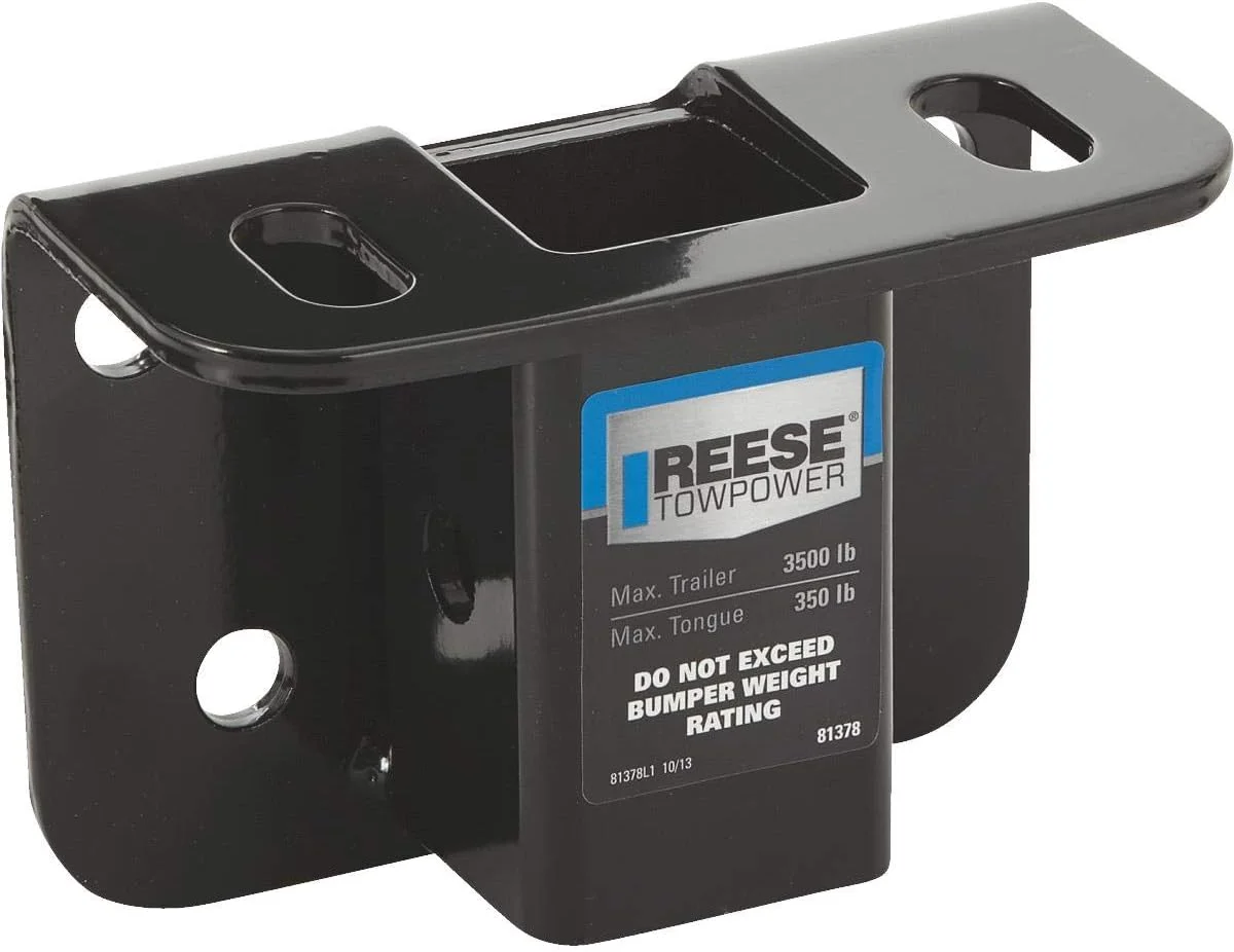 Reese Towpower 81378 Class II Step Bumper Receiver Hitch, Black