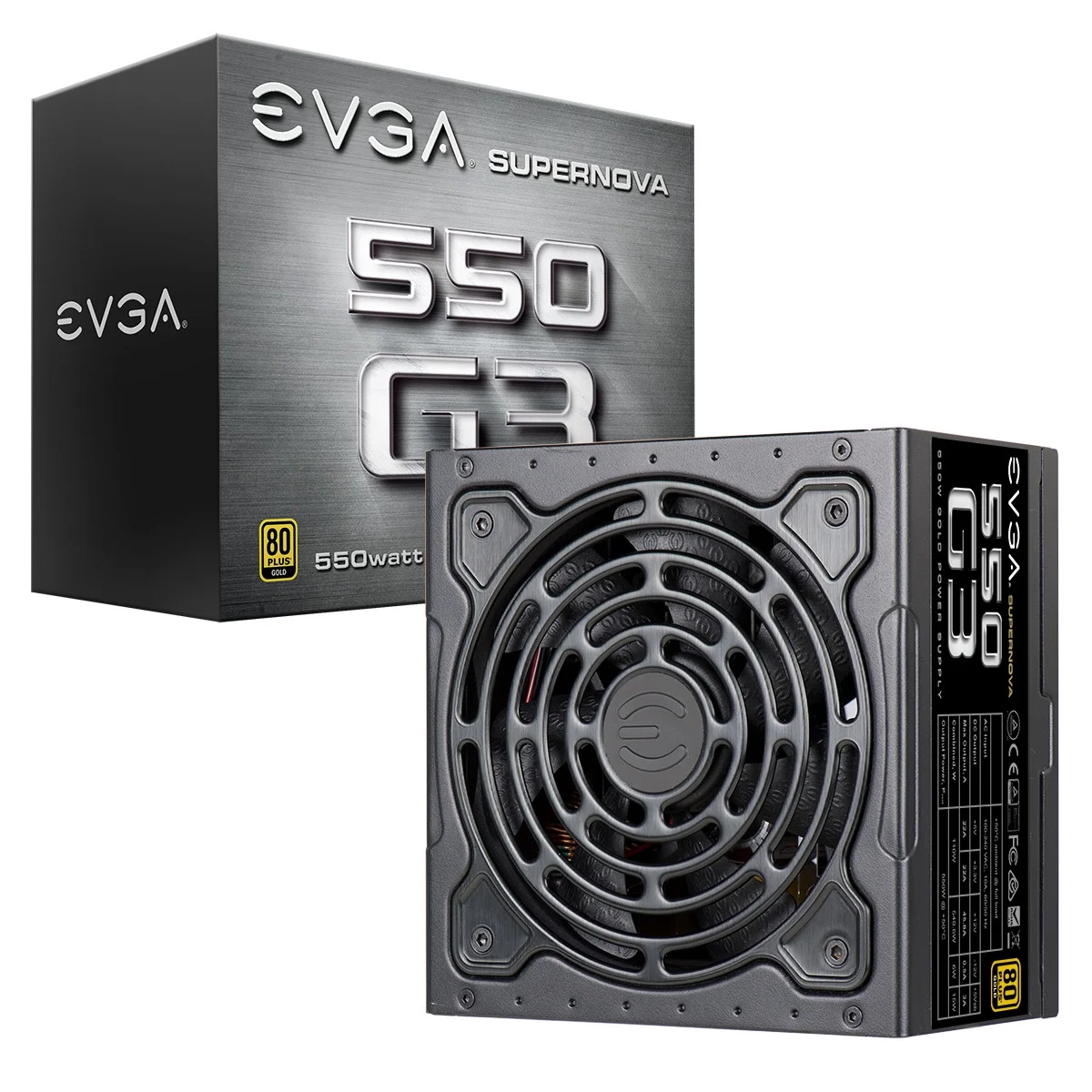EVGA SuperNOVA G3 550W 80+ Gold Eco Power Supply w/ 150mm Fan