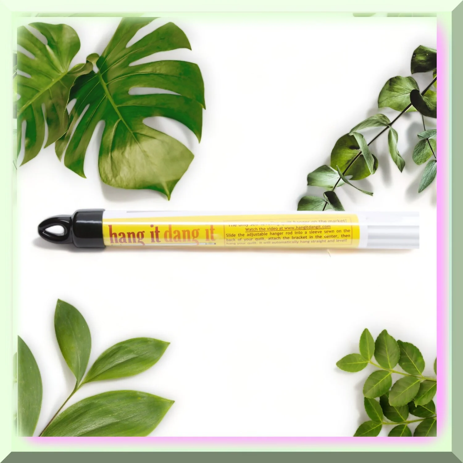 QuiltMate Adjustable Hanging System - 35-63 Inch - Quilt Hanger and Display Rack - Easy Install and Secure - Organize and Showcase Your Quilts