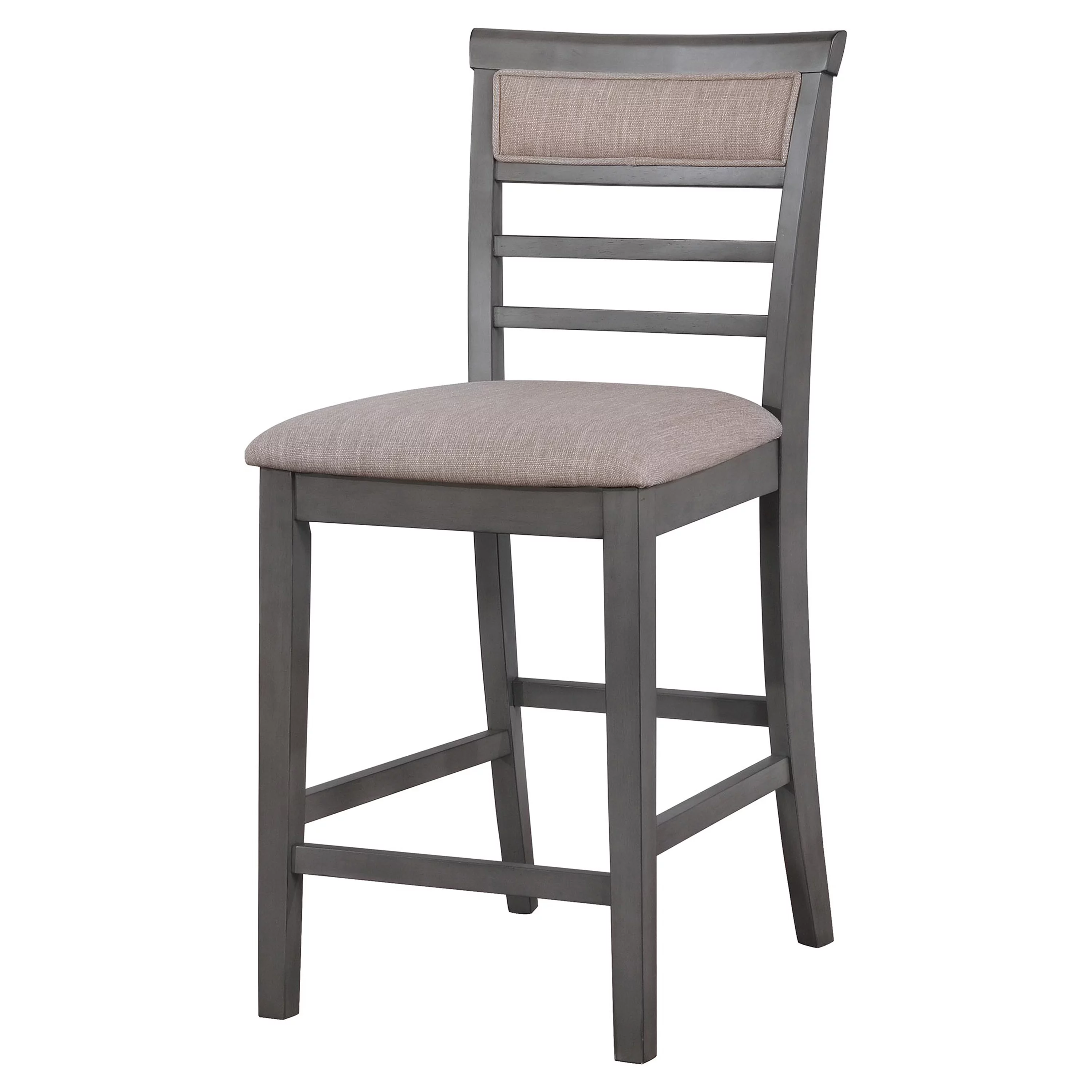 Furniture of America Alyssum 7-piece Dining Set in Weathered Gray Wood Finish, Seats 6