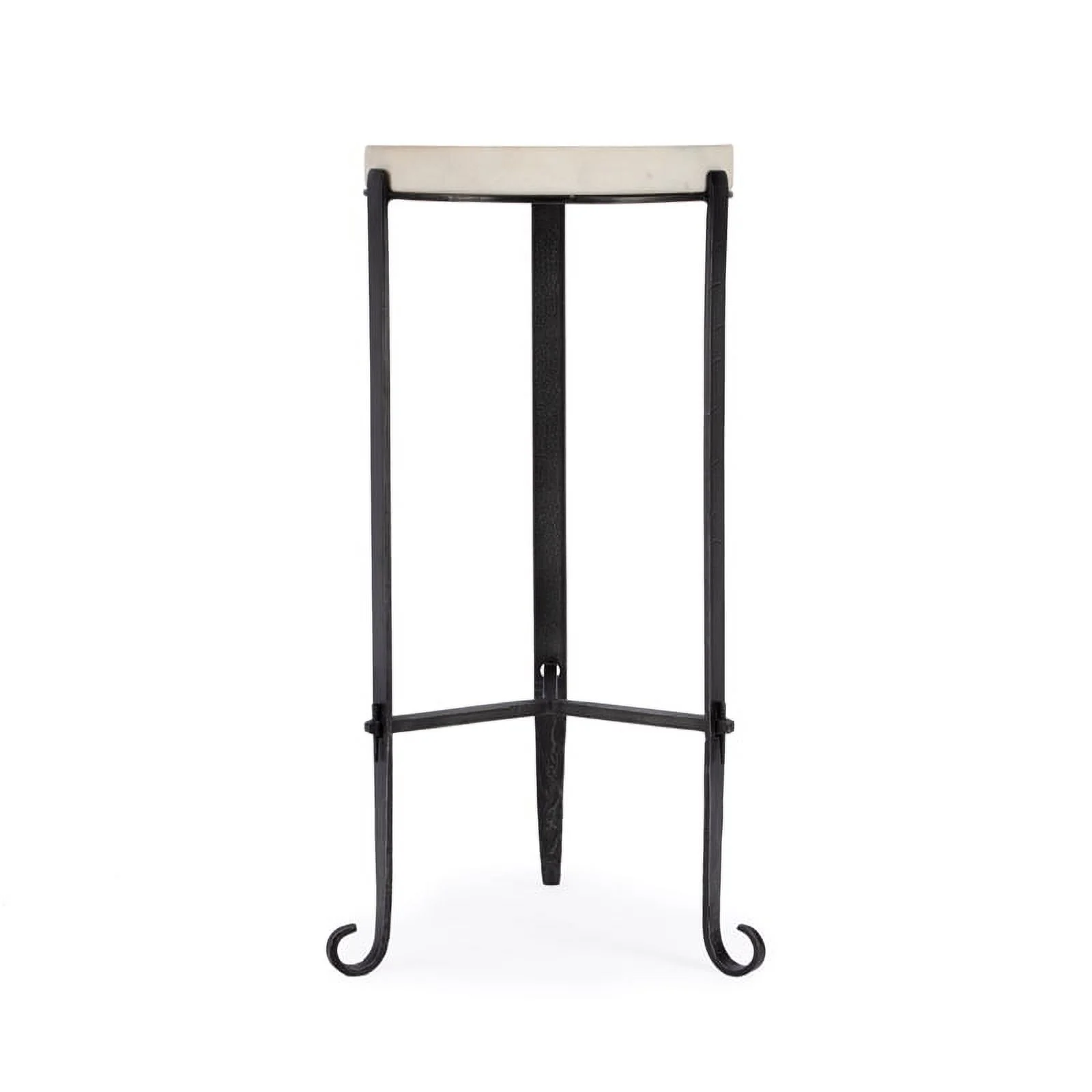 Bowery Hill Modern Metal Marble and Iron 11.5