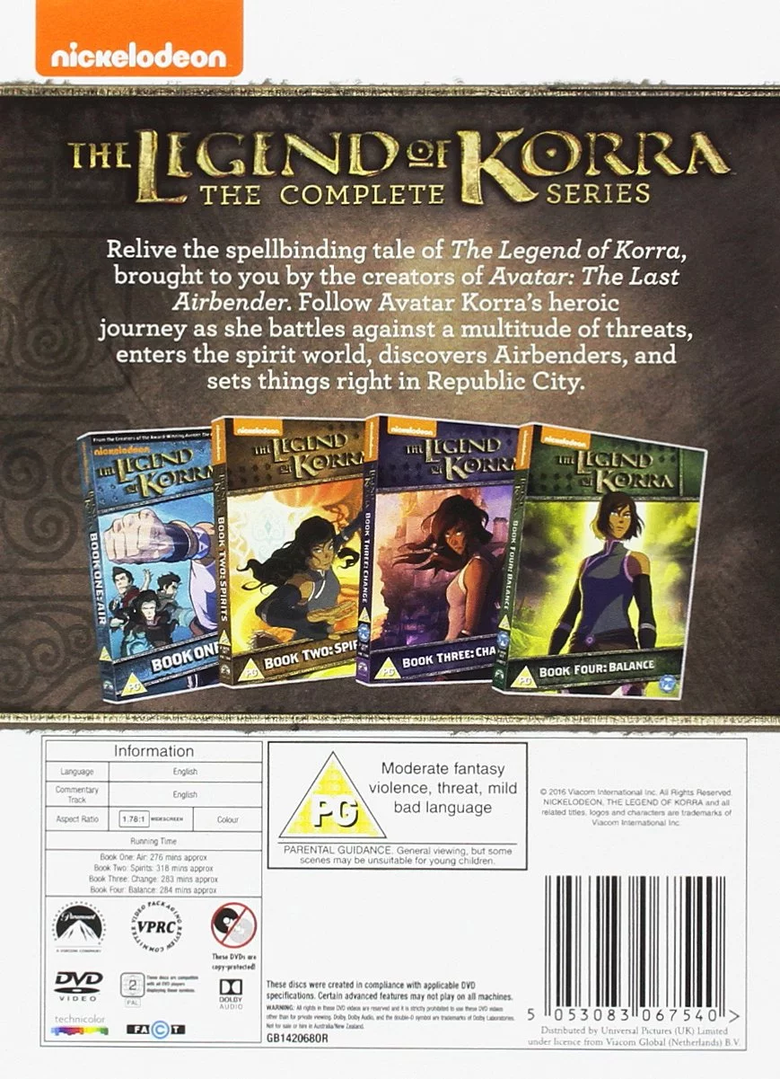 The Legend of Korra Complete Series DVD Box Set