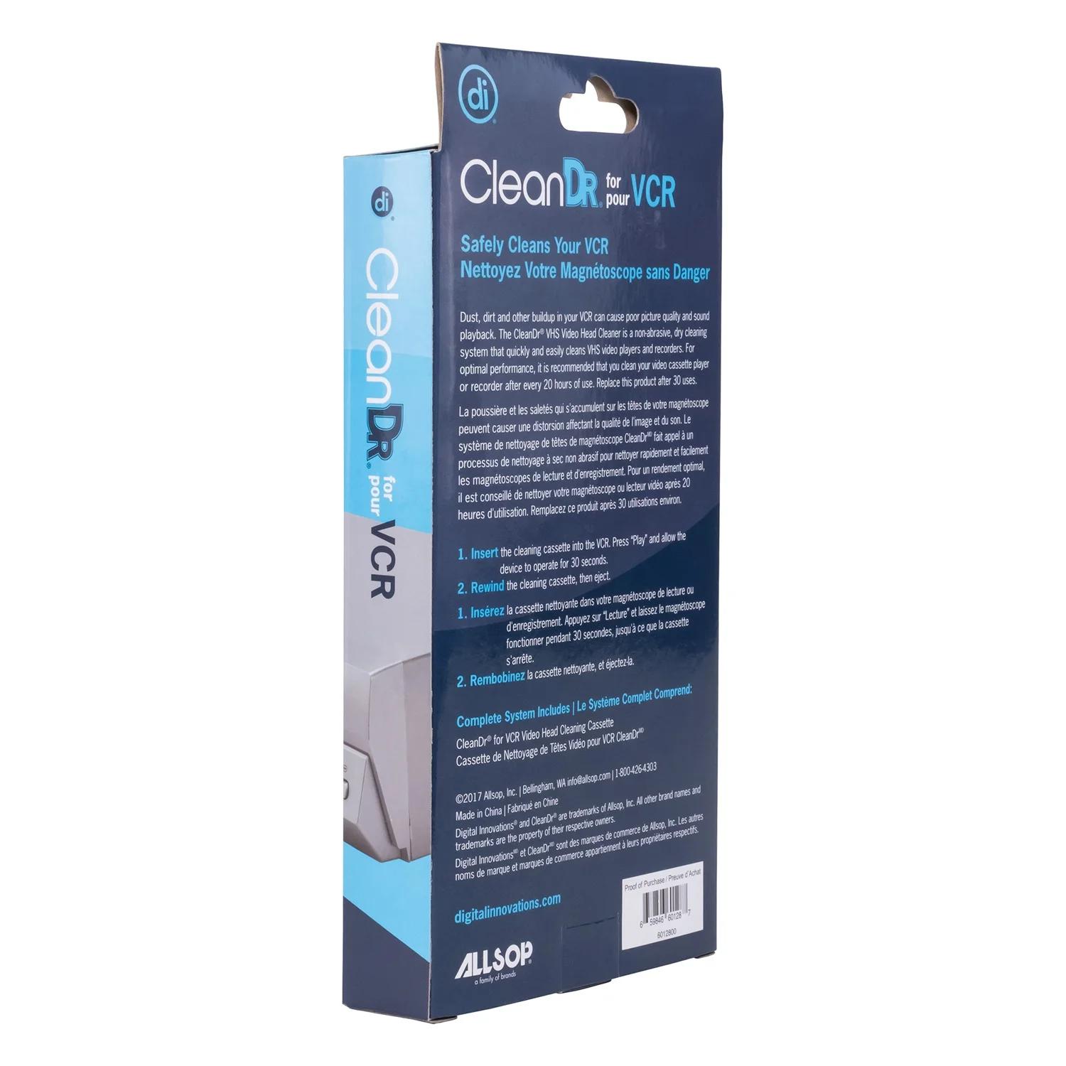 Digital Innovations 6012800 CleanDr VHS Video Head Cleaning Kit