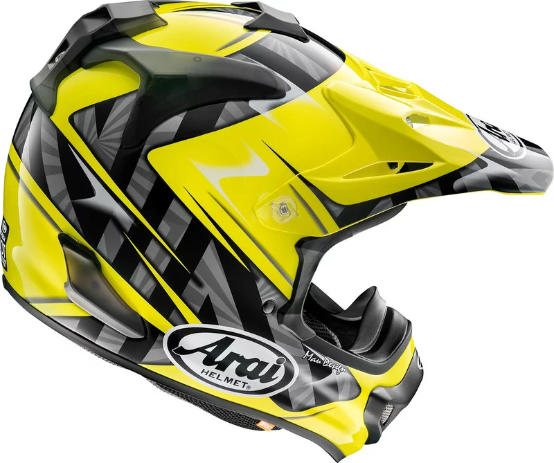 Arai VX-Pro4 Scoop MX Offroad Helmet (M2015) Yellow/Black SM