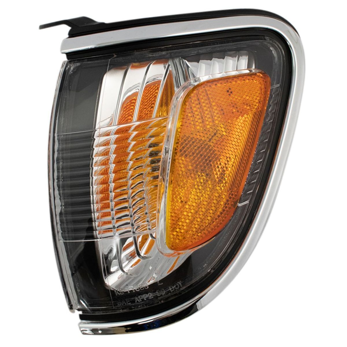 Geelife Headlights Corner Lights w/ Chrome Turn Parking Signal Lights Lamps Kit Set of 6