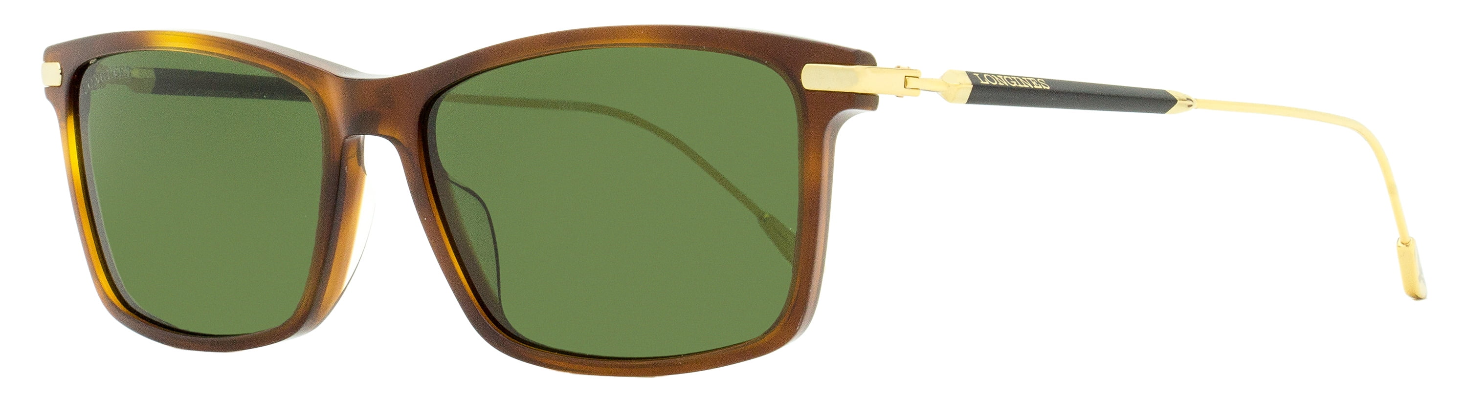 Sunglasses Longines LG 0023 52N Shiny Classic Havana, Pale Gold / Green Lenses