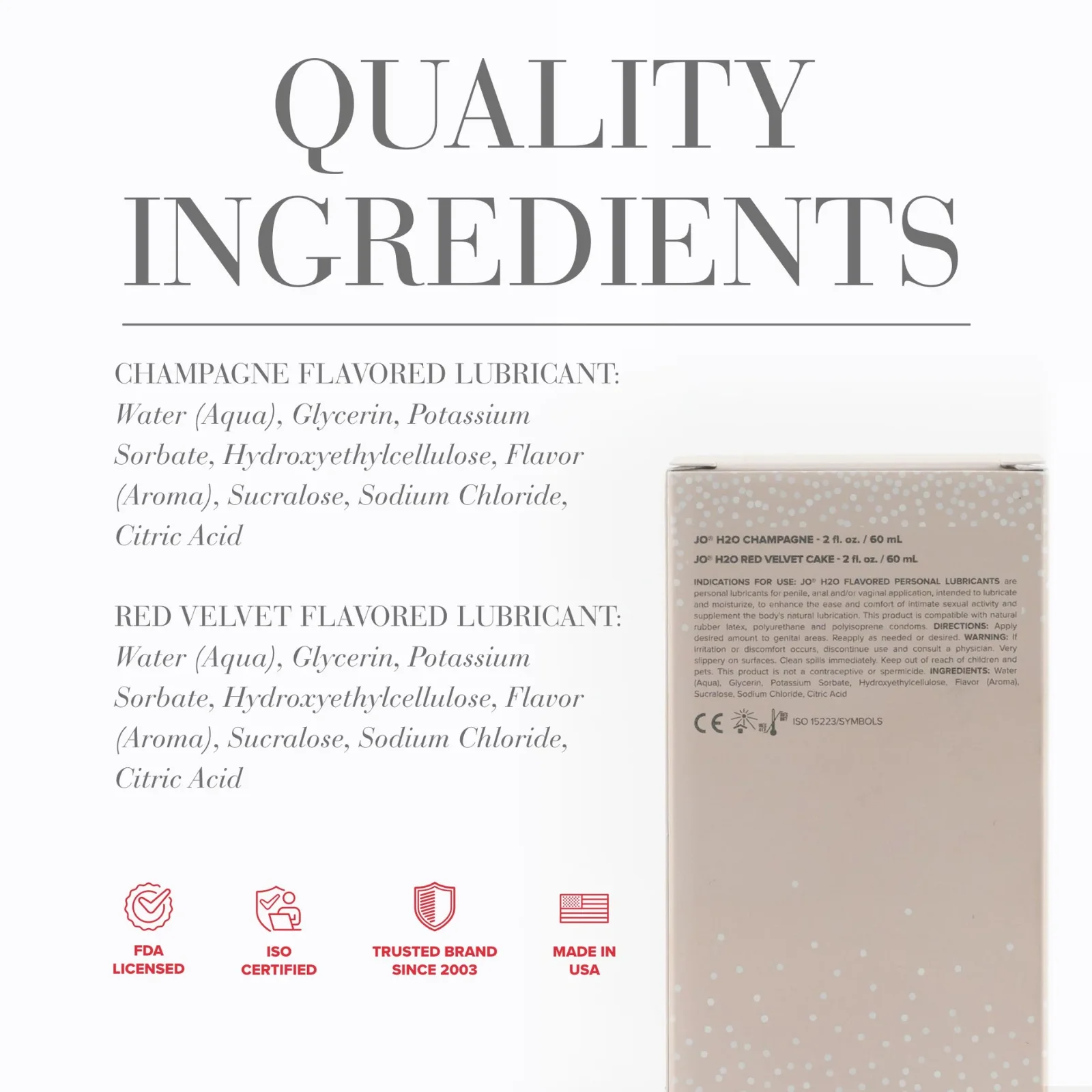 JO Limited Edition 2 Pack Gift Set, Flavored Water-based Unisex Lubricant for Men, Women and Couples