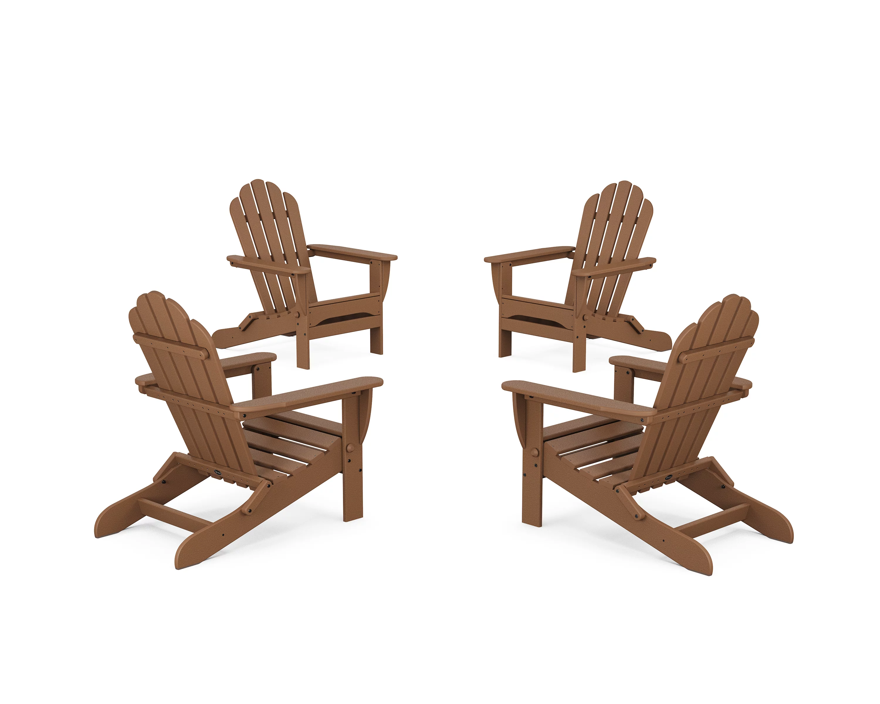 Trex® Outdoor Furniture™ 4-Piece Monterey Bay Folding Adirondack Chair Conversation Set in Tree House