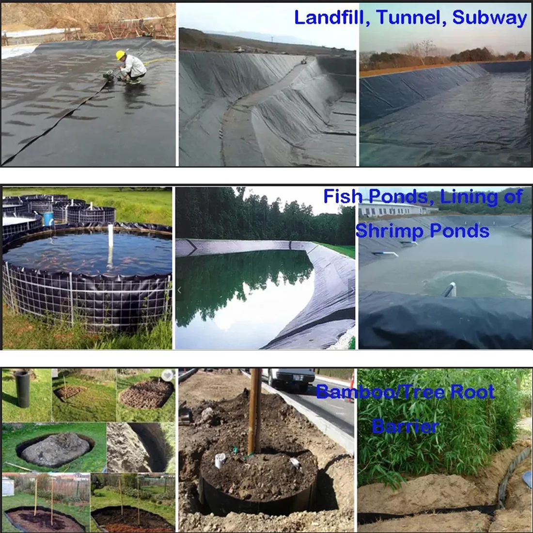 INTBUYING 20'x30' Fish Pond Liner Elasticity HDPE Black Thickness 12mil