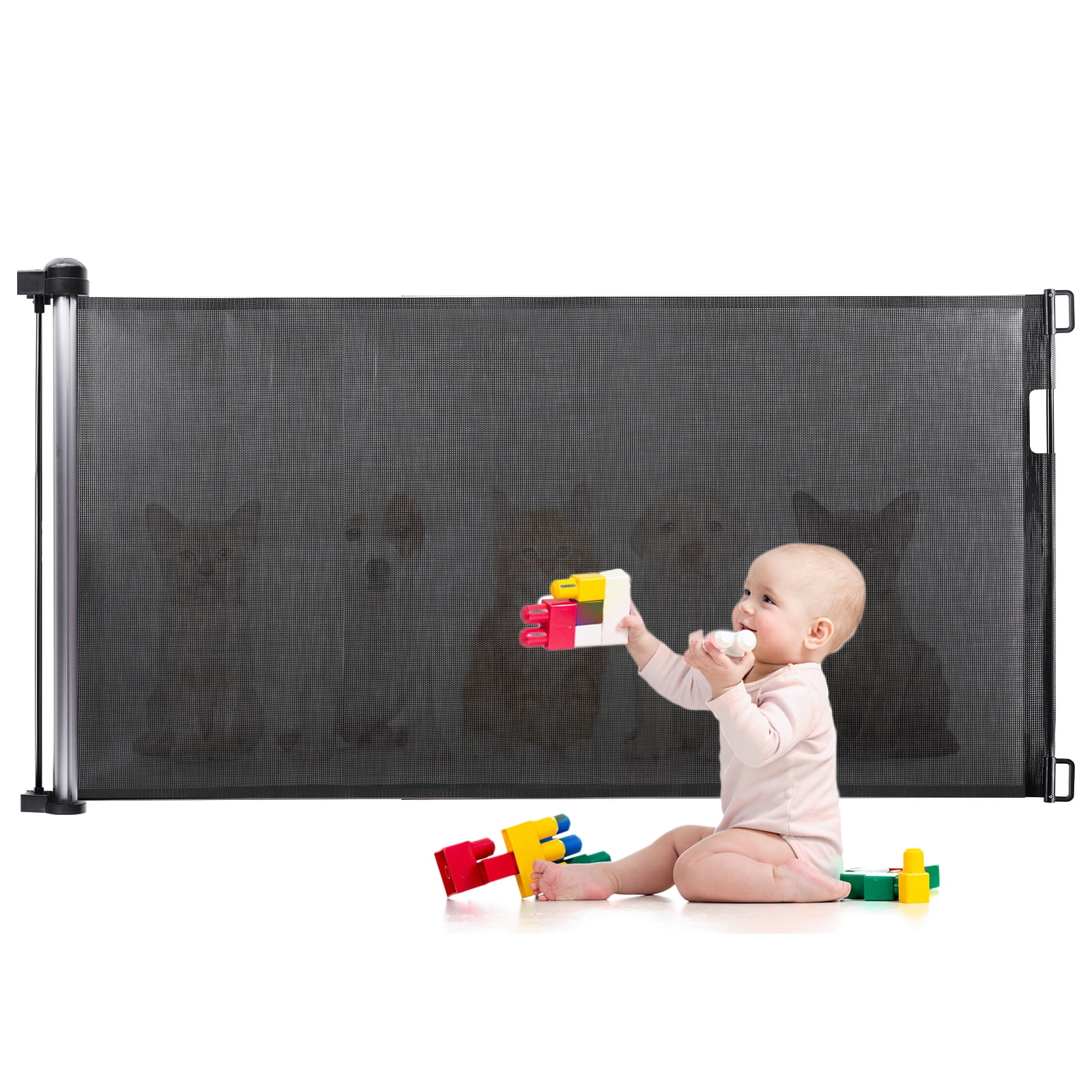 Eccomum Retractable Baby Gate, Extra Wide Safety Kids or Pets Gate, 34