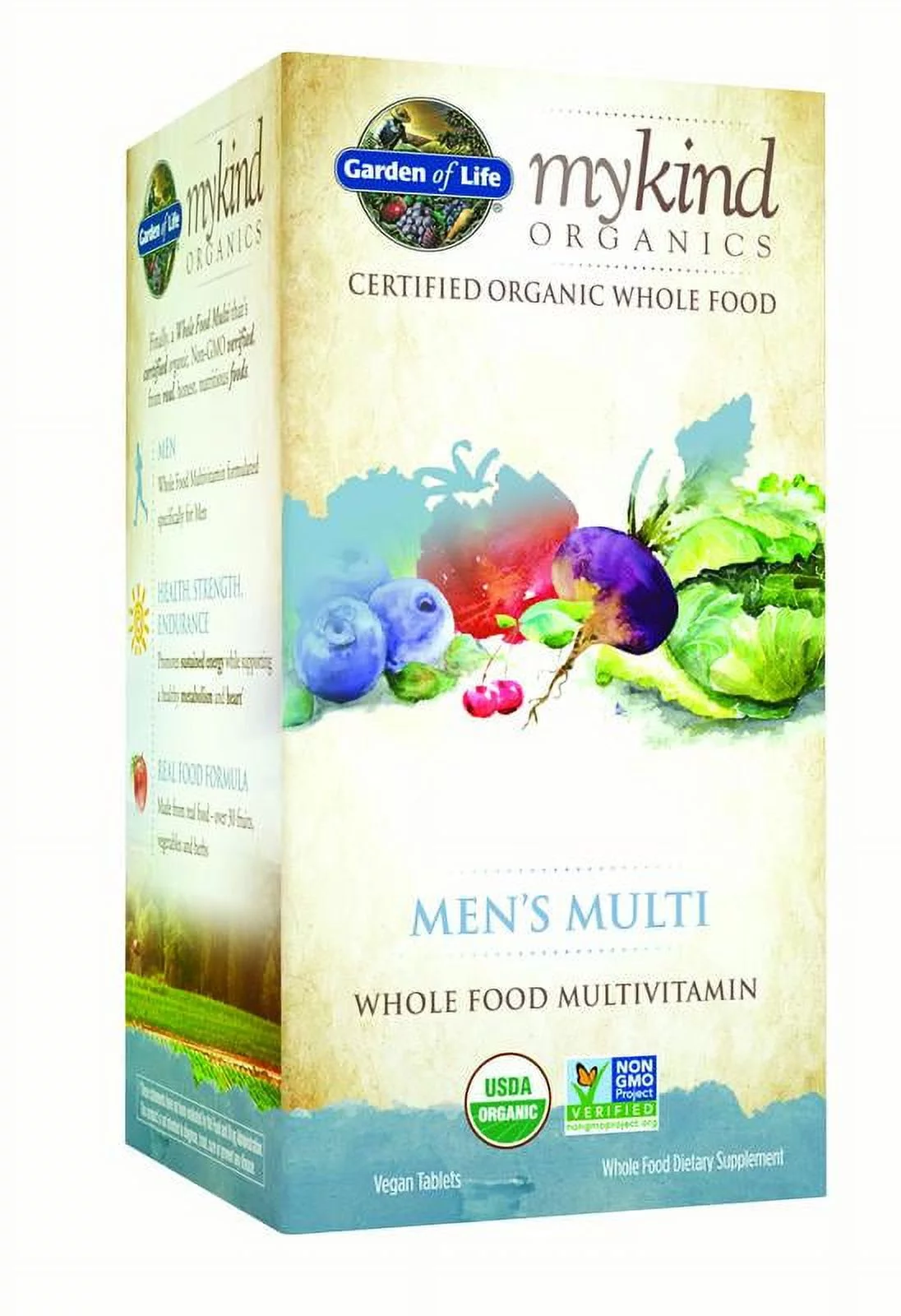 Garden of Life Mykind Organics Men's Multi Vegan Tablets, 60 Ct