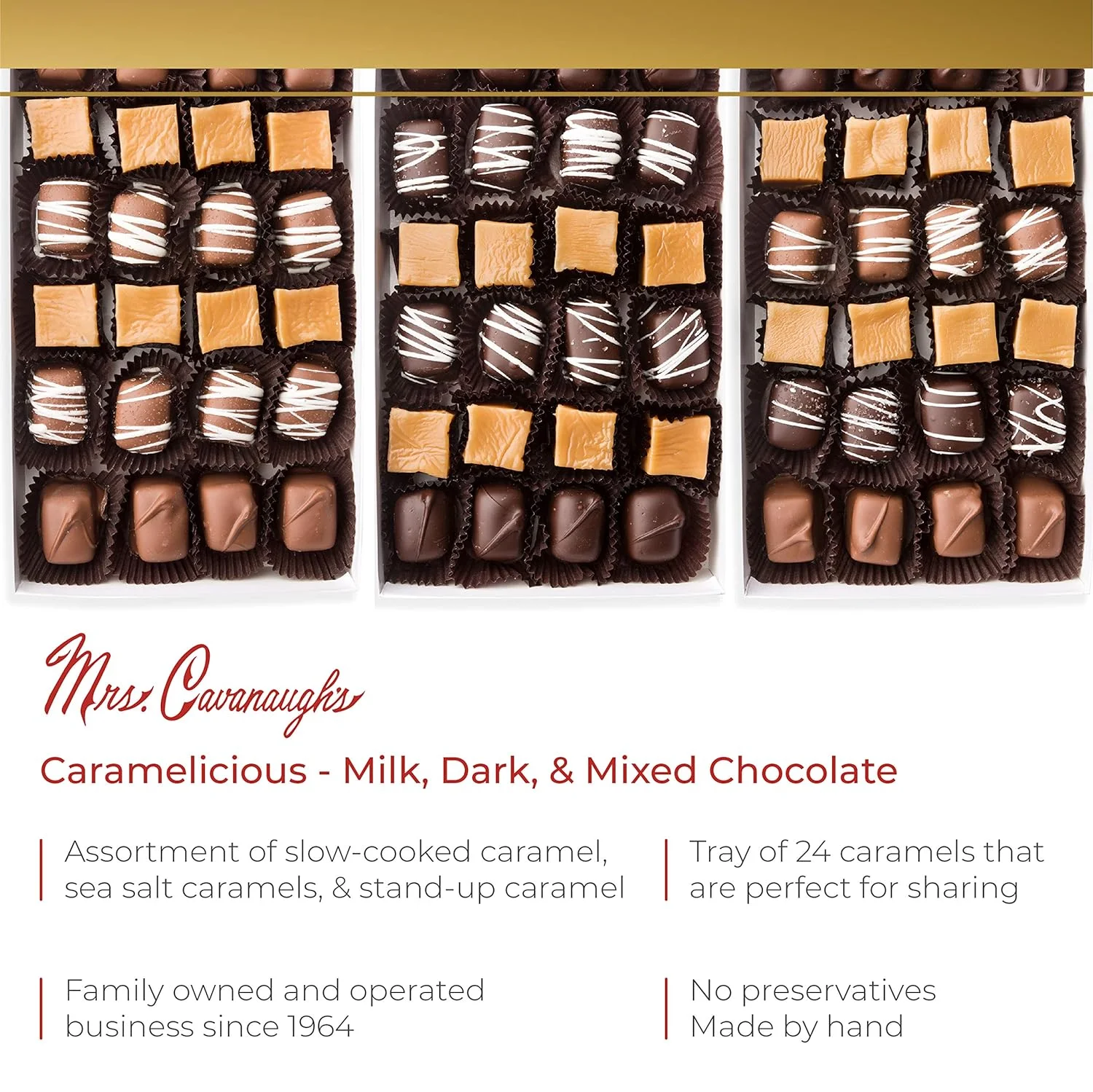 Cavanaugh’s 2 lb Caramelicious Dark Chocolate