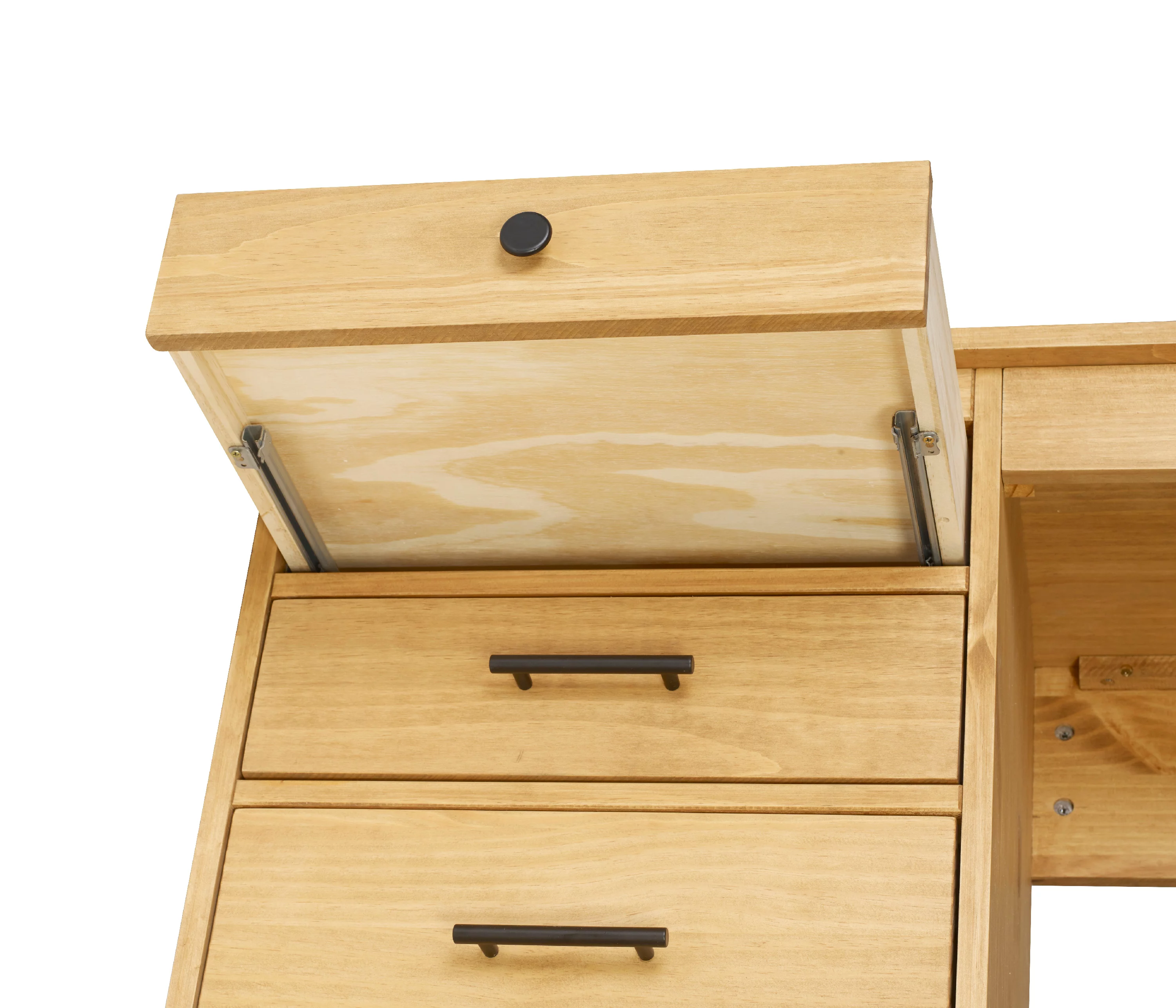 Linon Vikki L-Shaped Desk, 70.88