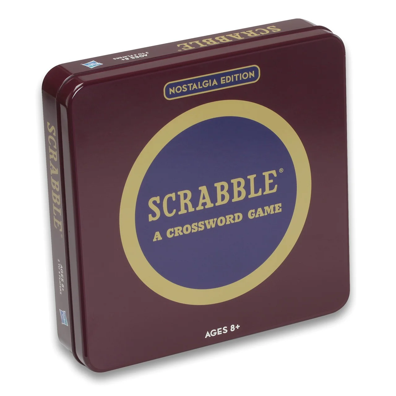 WS Game Company Scrabble, Monopoly, and Clue Nostalgia Tin Collection of Classic Board Games