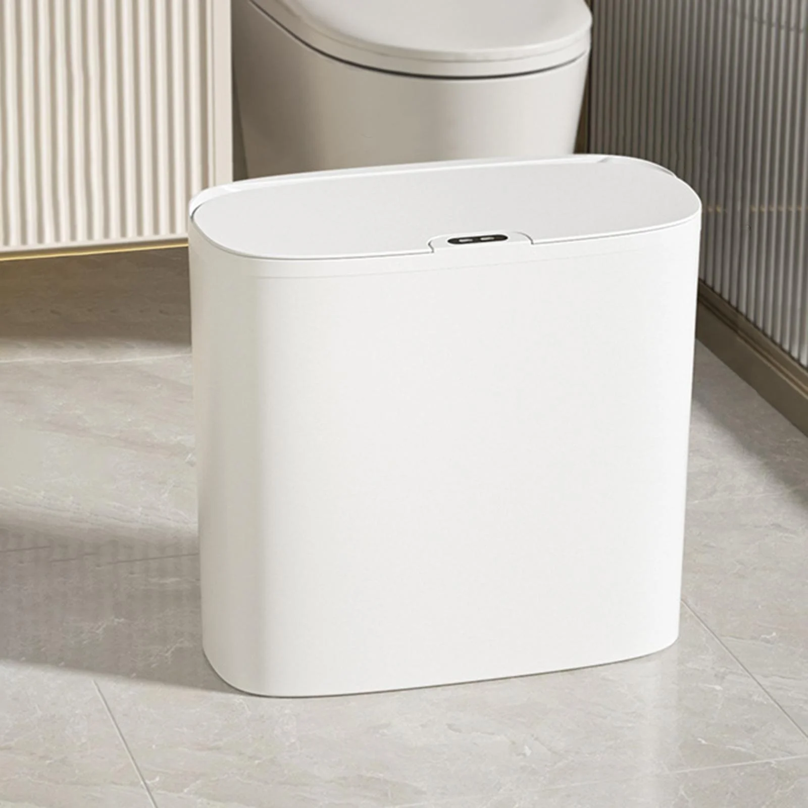 Hanging Kitchen Trash Can Waste Bin RV Bathroom with Cover Wall Mounted Waste Bin Durable Compost Bucket under Sink Trash Bin White