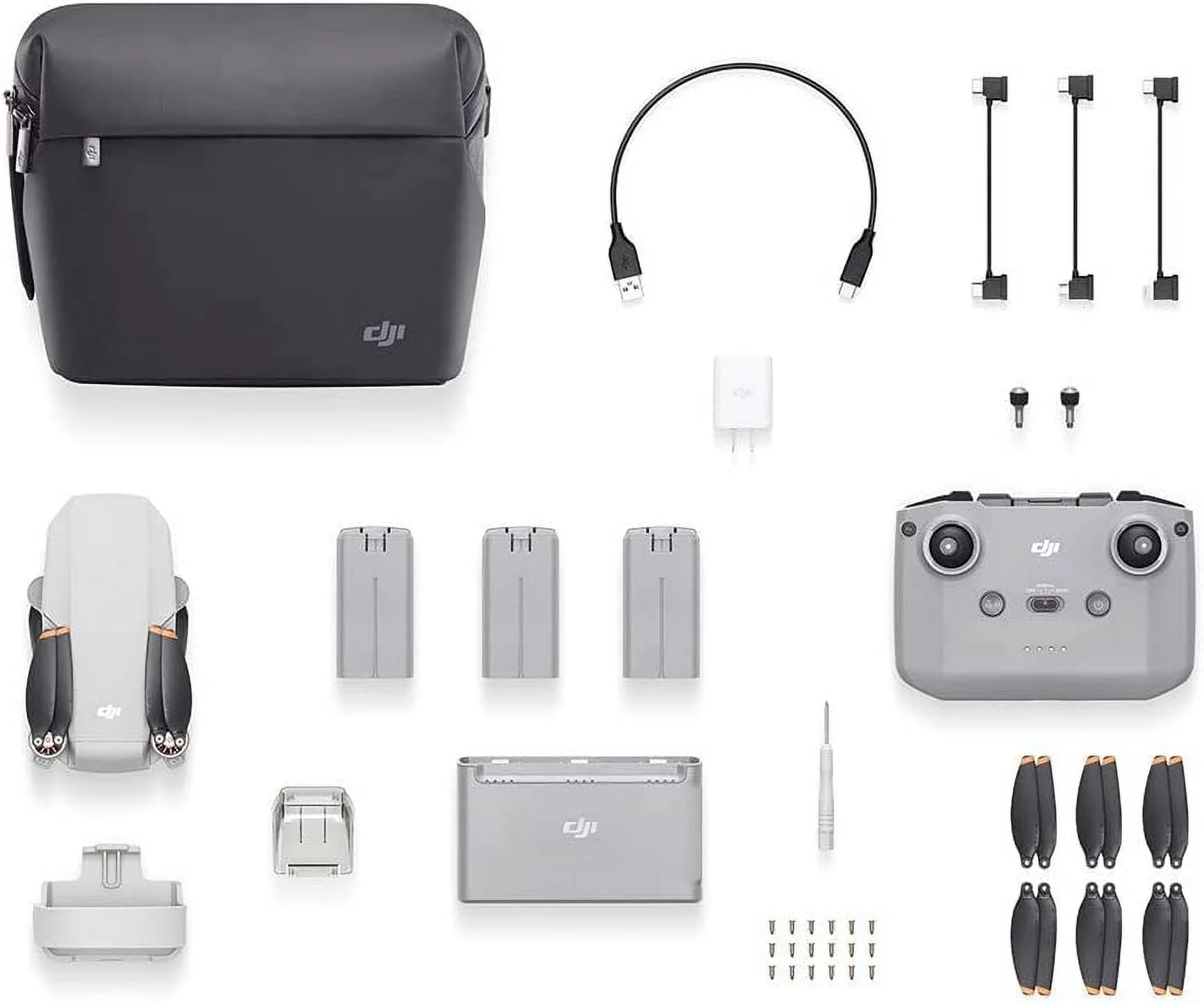 Restored DJI Mini 2 Fly More Combo Quadcopter with Remote Controller CP.MA.00000306.01 (Refurbished)