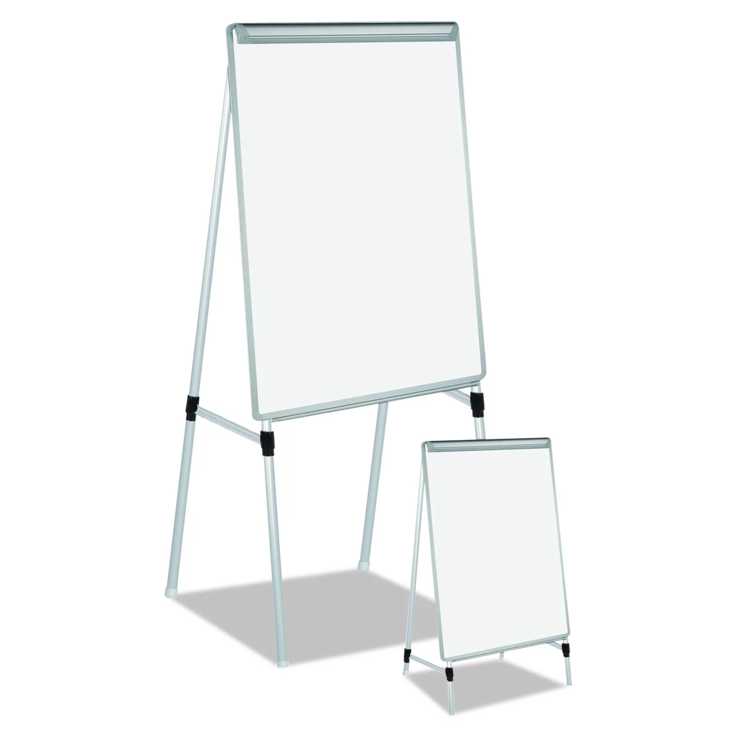 MasterVision Silver Easy Clean Dry Erase Quad-Pod Presentation Easel 45