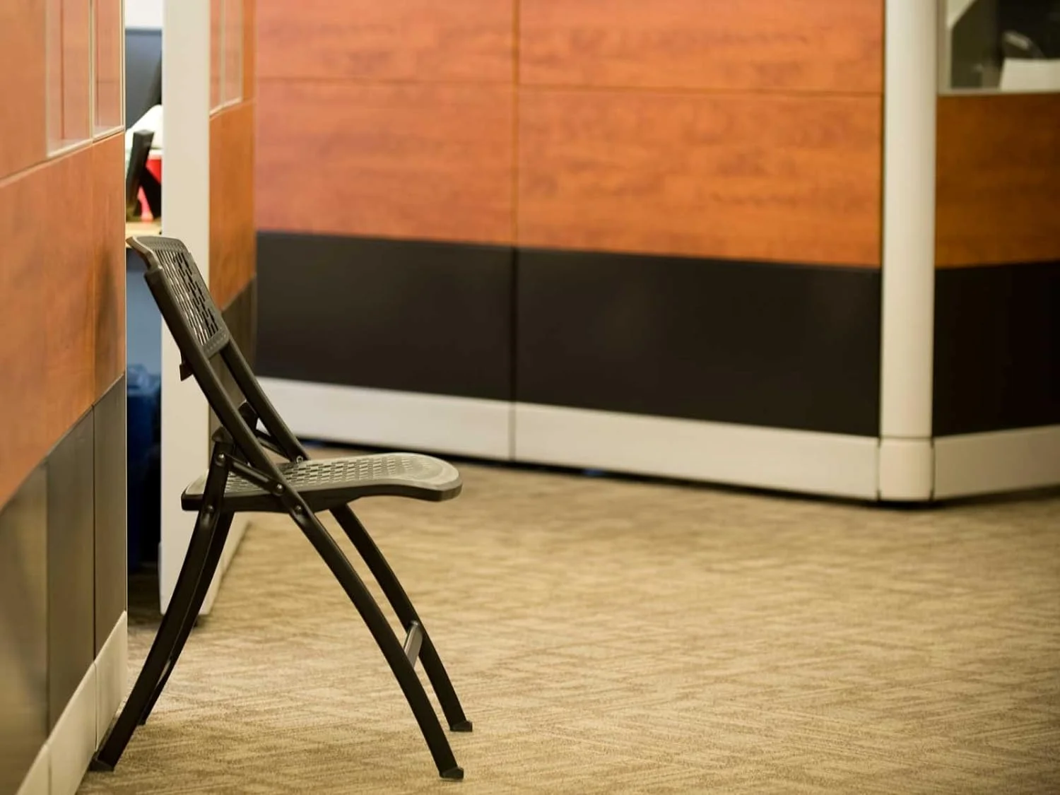 One Folding Chair, 18-8 Steel, Black, 4-Pack