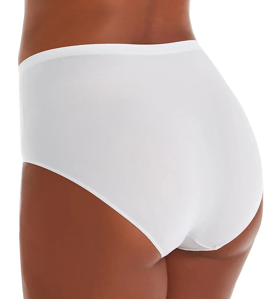 Women's Bali DFAK88 Comfort Revolution Microfiber Brief Panty - 3 Pack (Black/White/Excalibur 6/7)