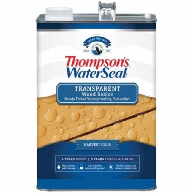 Thompson's WaterSeal Wood Sealer Transparent Harvest Gold Waterproofing Wood Stain and Sealer 1 gal