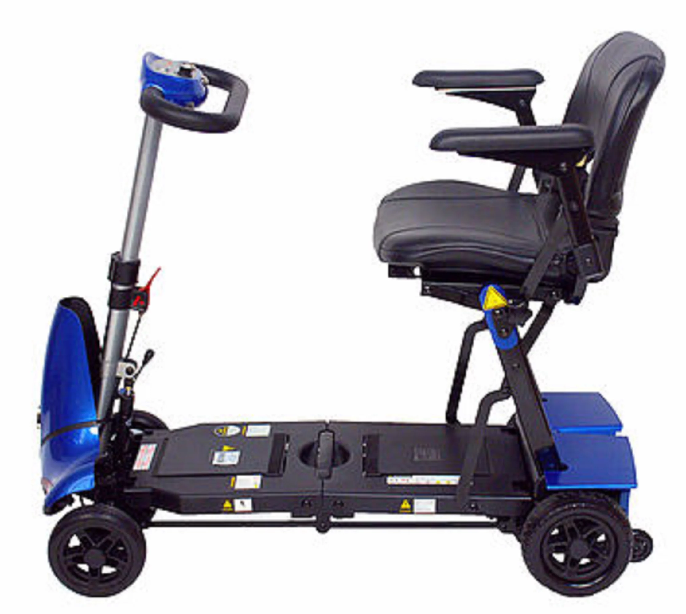 Solax Mobility - Mobie Plus - Folding Travel Scooter - 4-Wheel - Blue