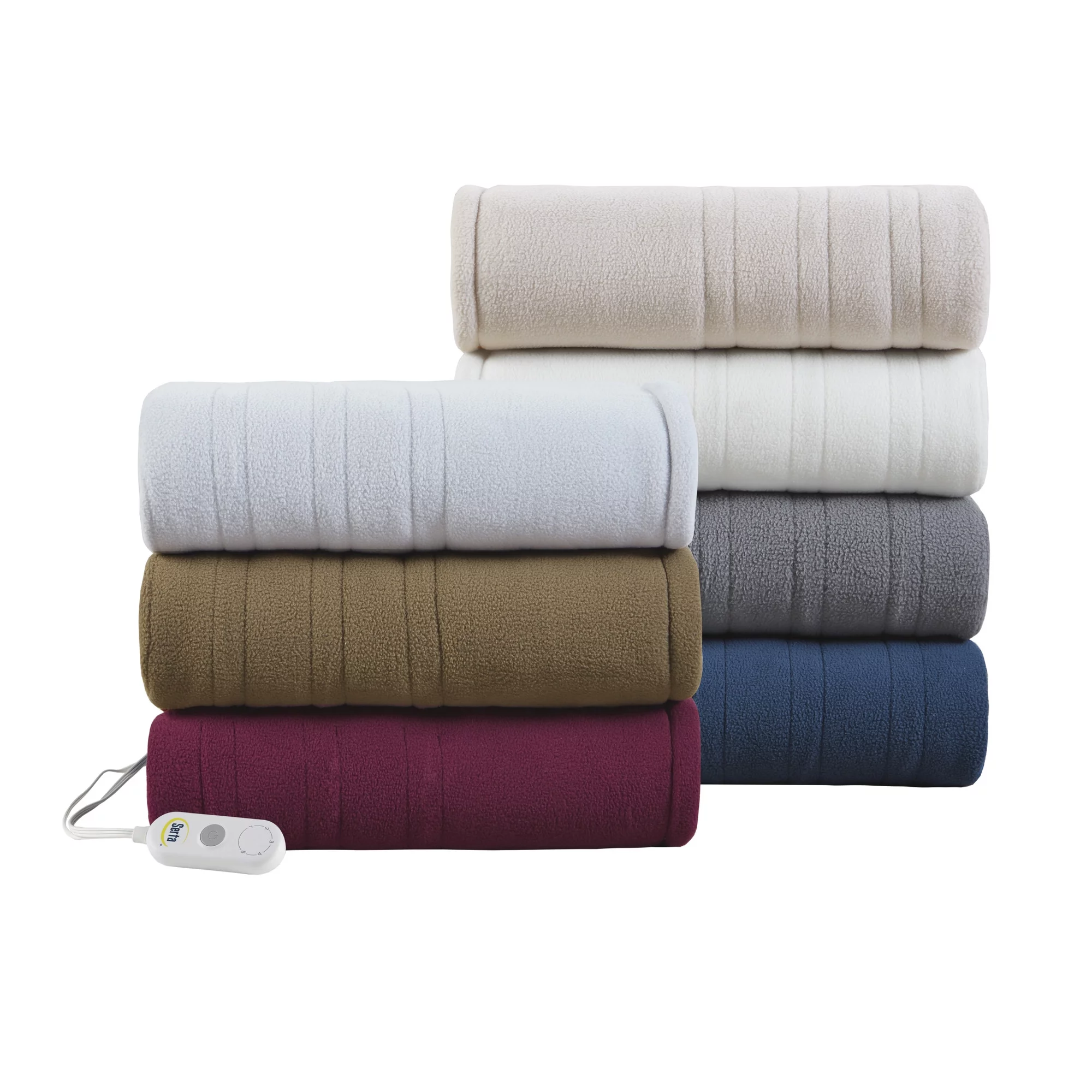 Serta Fleece to Sherpa Heated Throw, 50x60