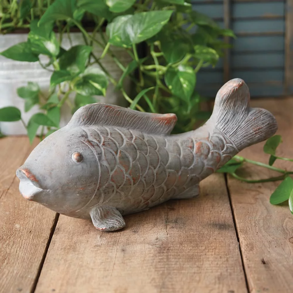 Koi Fish Garden Statue