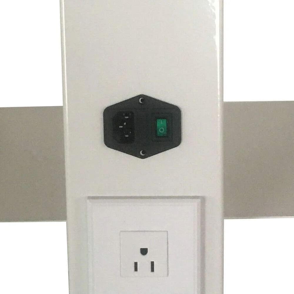 Miumaeov Multi-Function Trolley Cart 3 Tier Rolling Lab Mobile Cart Built-in Socket De-ntal Medical Cart Trolley Clinic Spa Cart Esthetician Cart