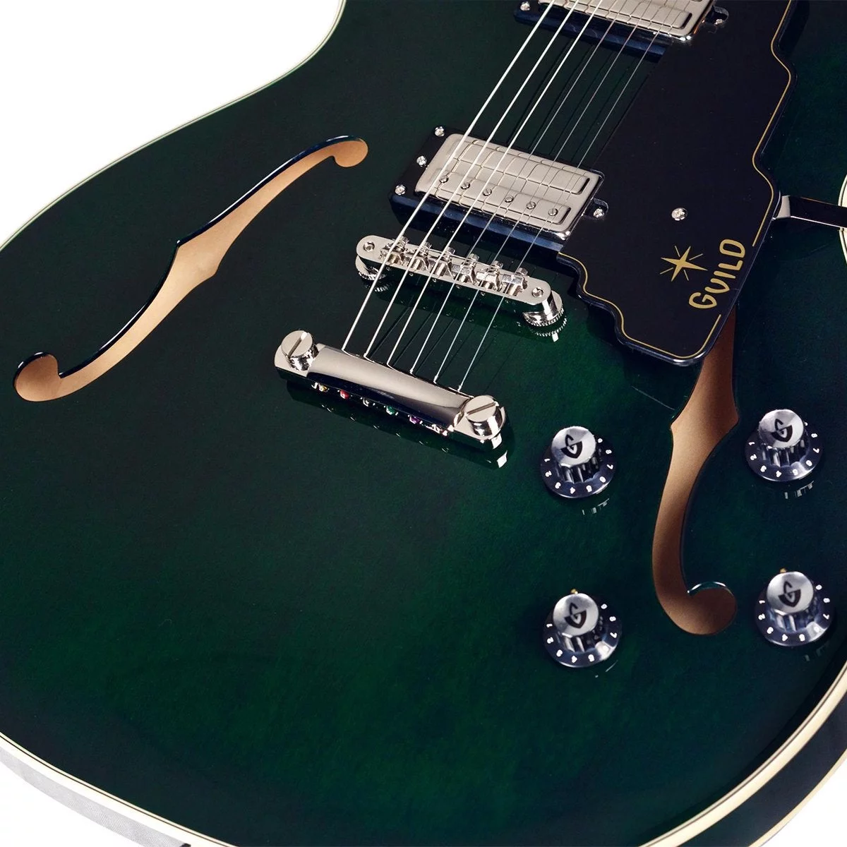 Guild Starfire IV Maple Semi Hollow Body Electric Guitar with Case - Blem #B292