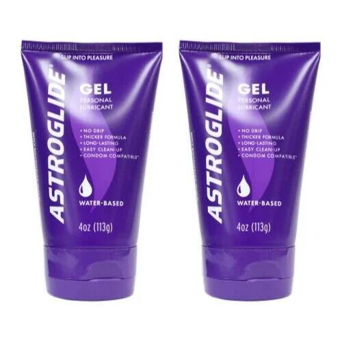 Astroglide Personal Lubricant Gel 4 oz (Pack of 2)