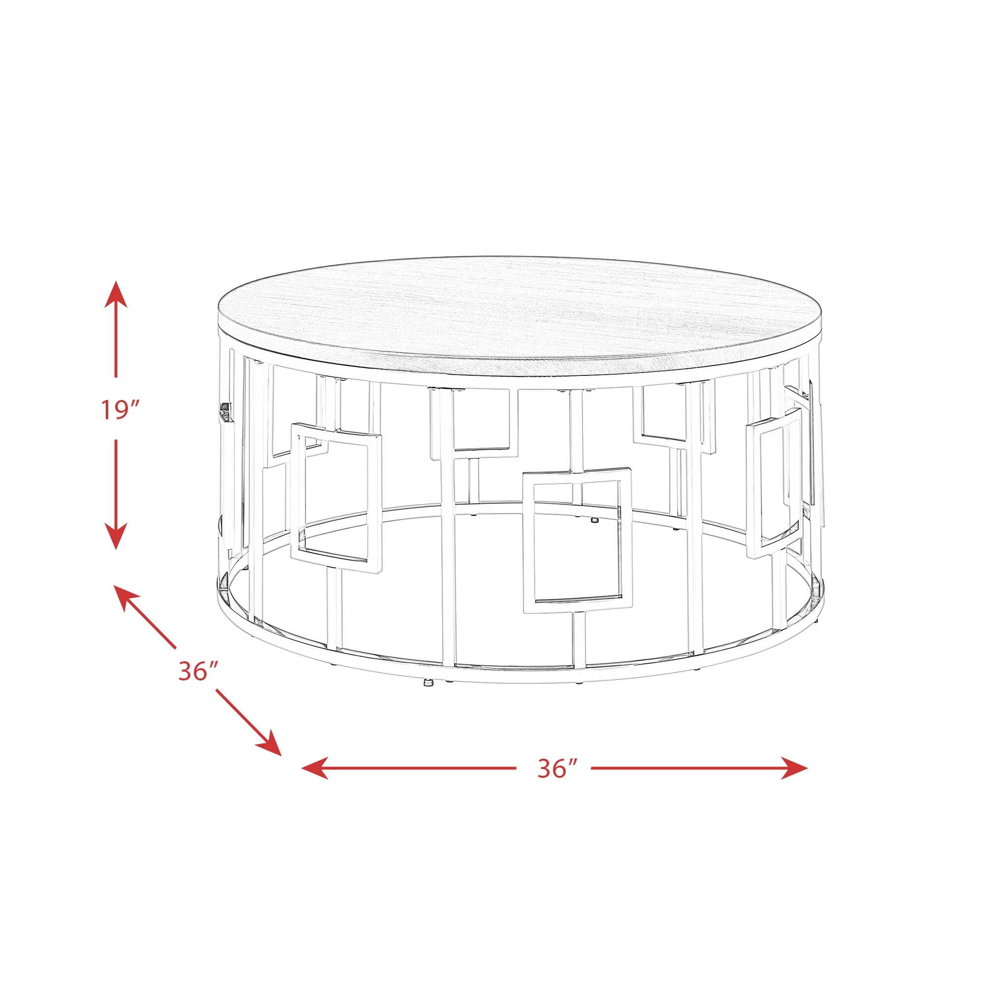 Picket House Furnishings Kendall Round Coffee Table