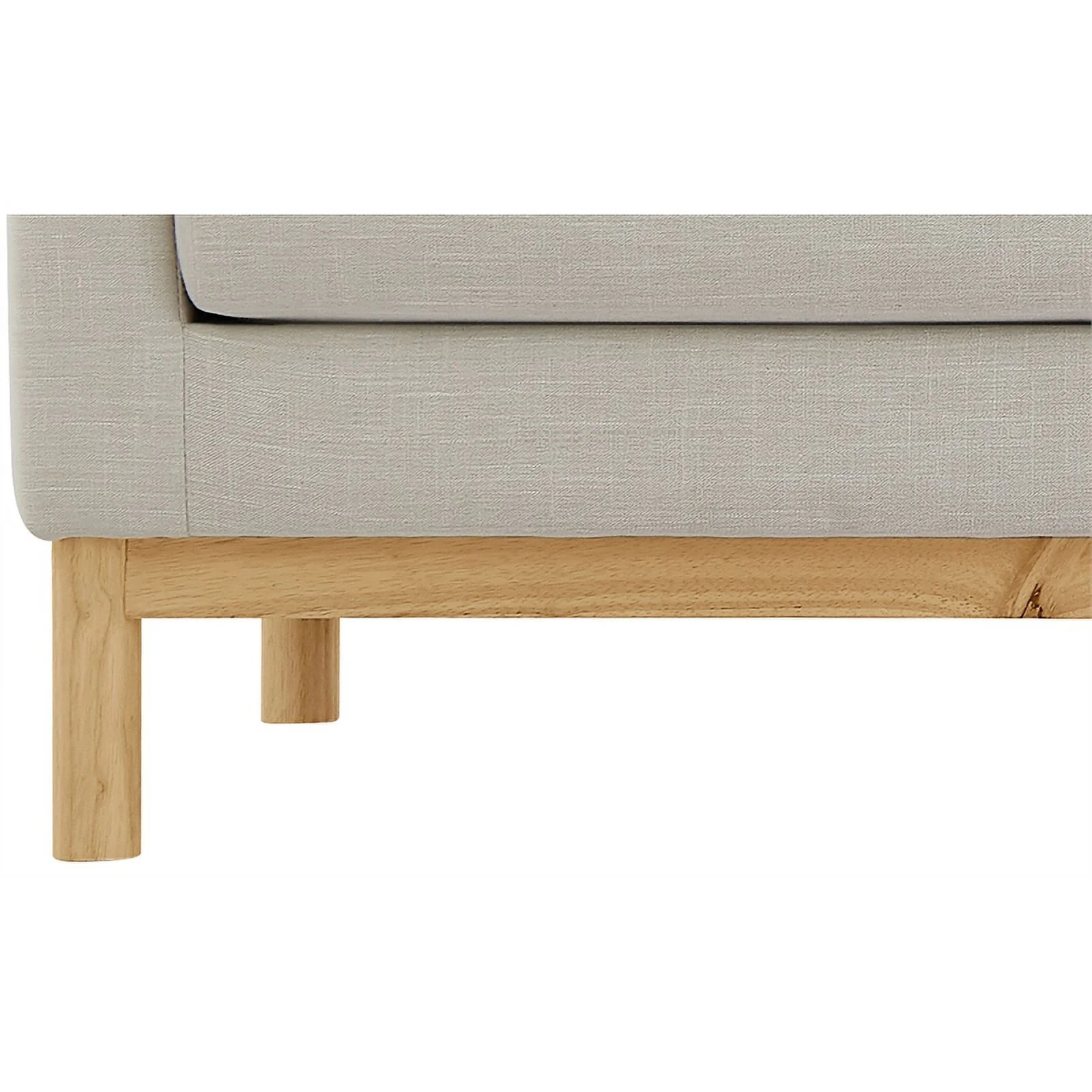 Meridian Furniture Langham Beige Linen Textured Fabric Chair