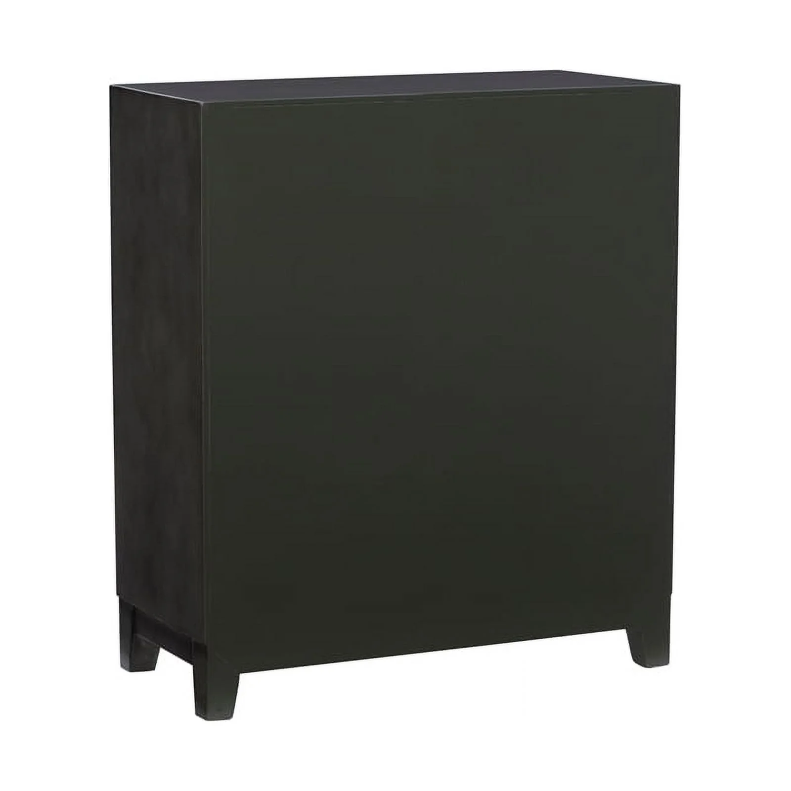 Pemberly Row Transitional Veneer Wood Accent Cabinet in Dark Gray