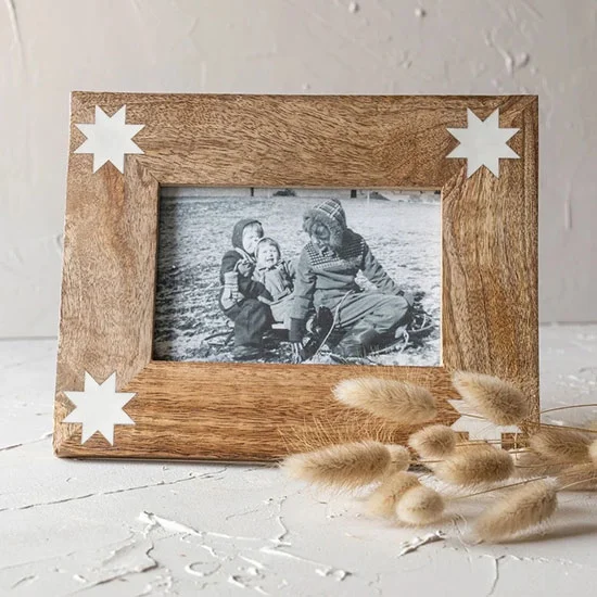 Dixie Barn Quilt Wooden 4x6 Picture Frame