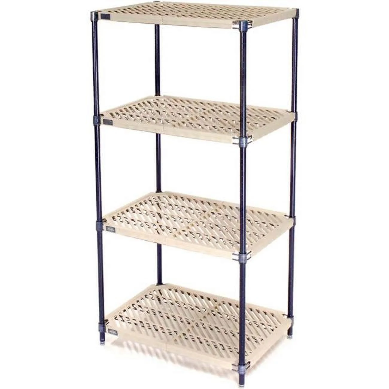 Nexel 5 Tier Vented Plastic Shelving, 30