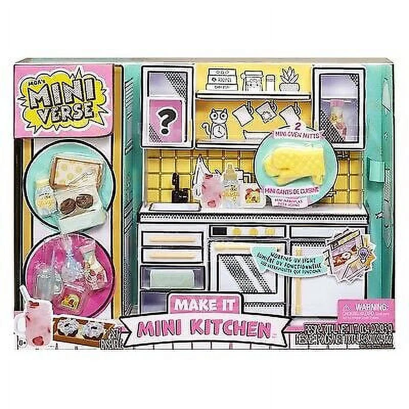 MGA's Miniverse Make It Mini Kitchen Playset With UV Light